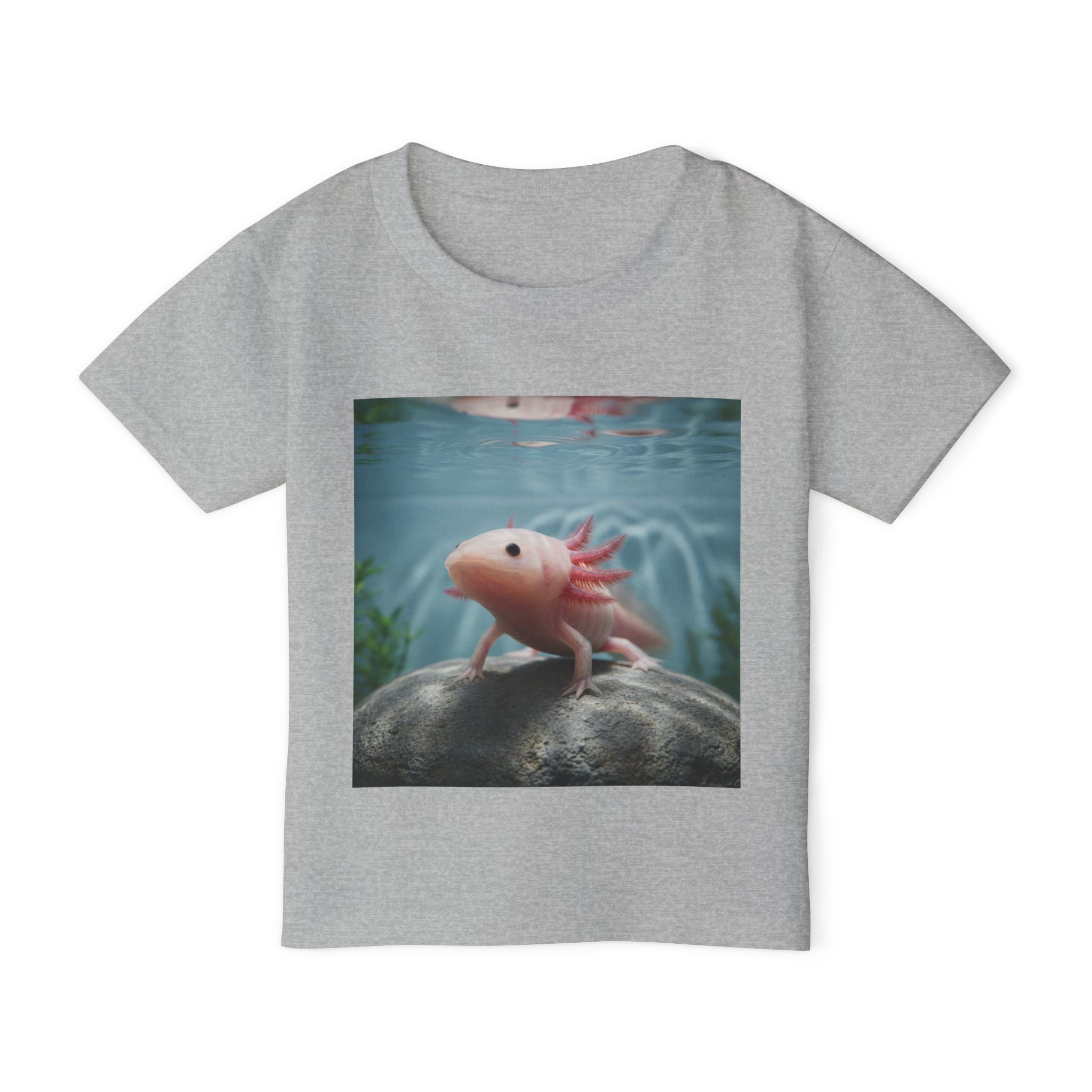 Axolotl Toddler T-Shirt — Cute Pink Axolotl Underwater Tee for Kids