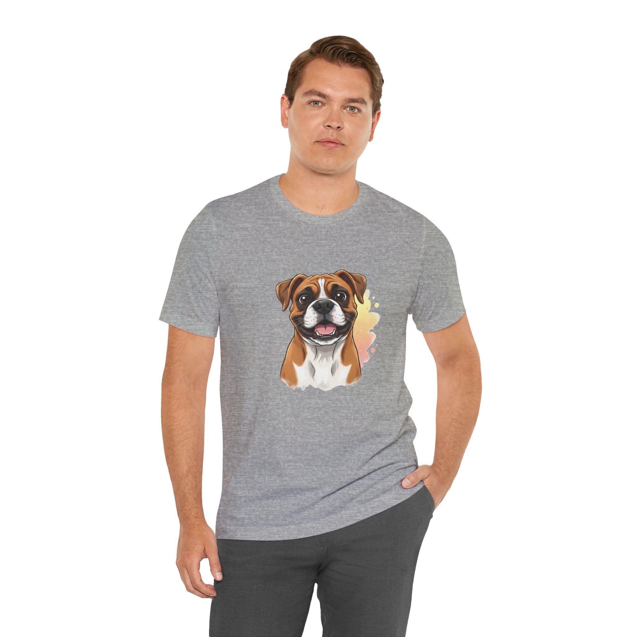 Boxer Dog T-Shirt — Cute Happy Boxer Portrait Tee