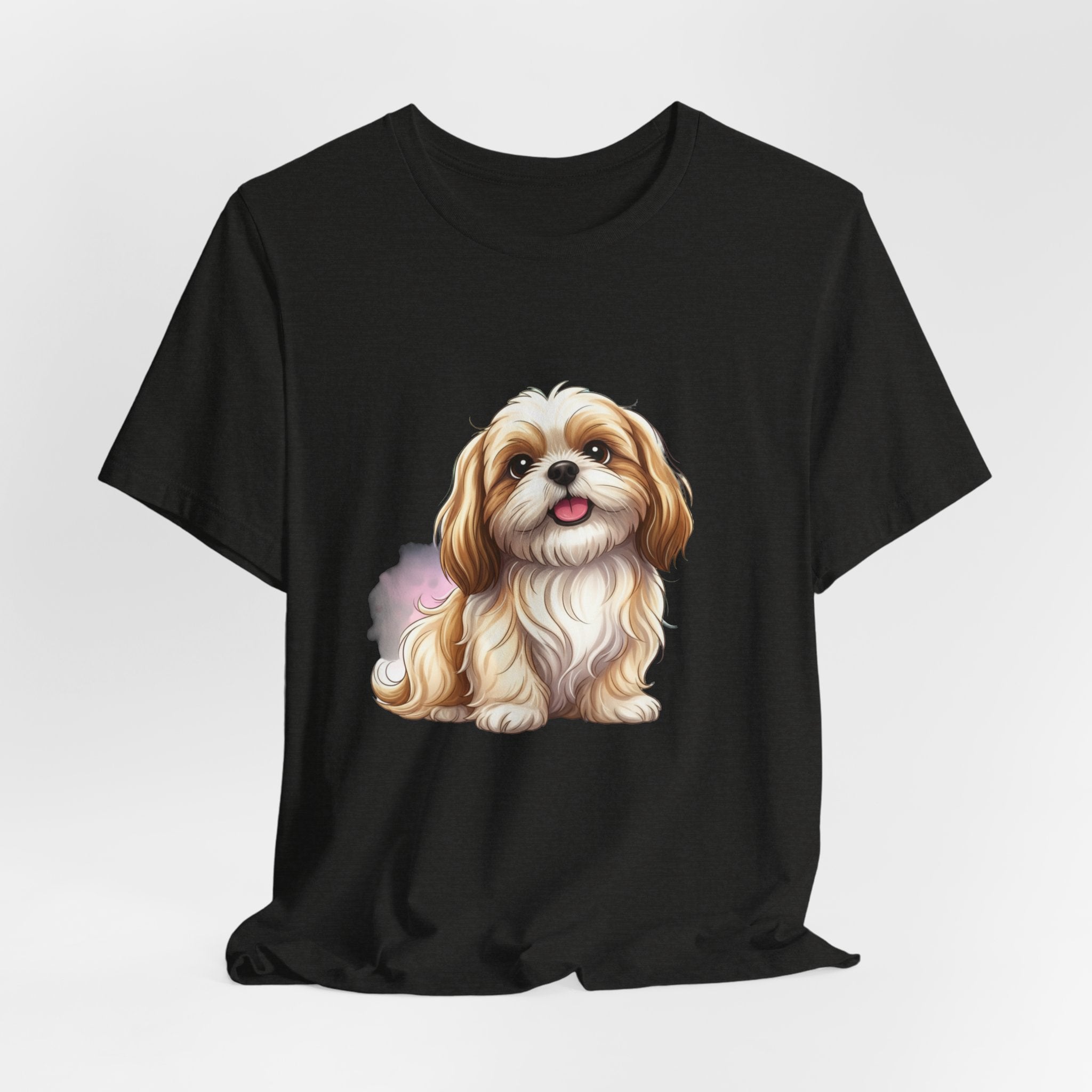 Shih Tzu Puppy T-Shirt – Adorable Cartoon Dog Tee for Pet Lovers