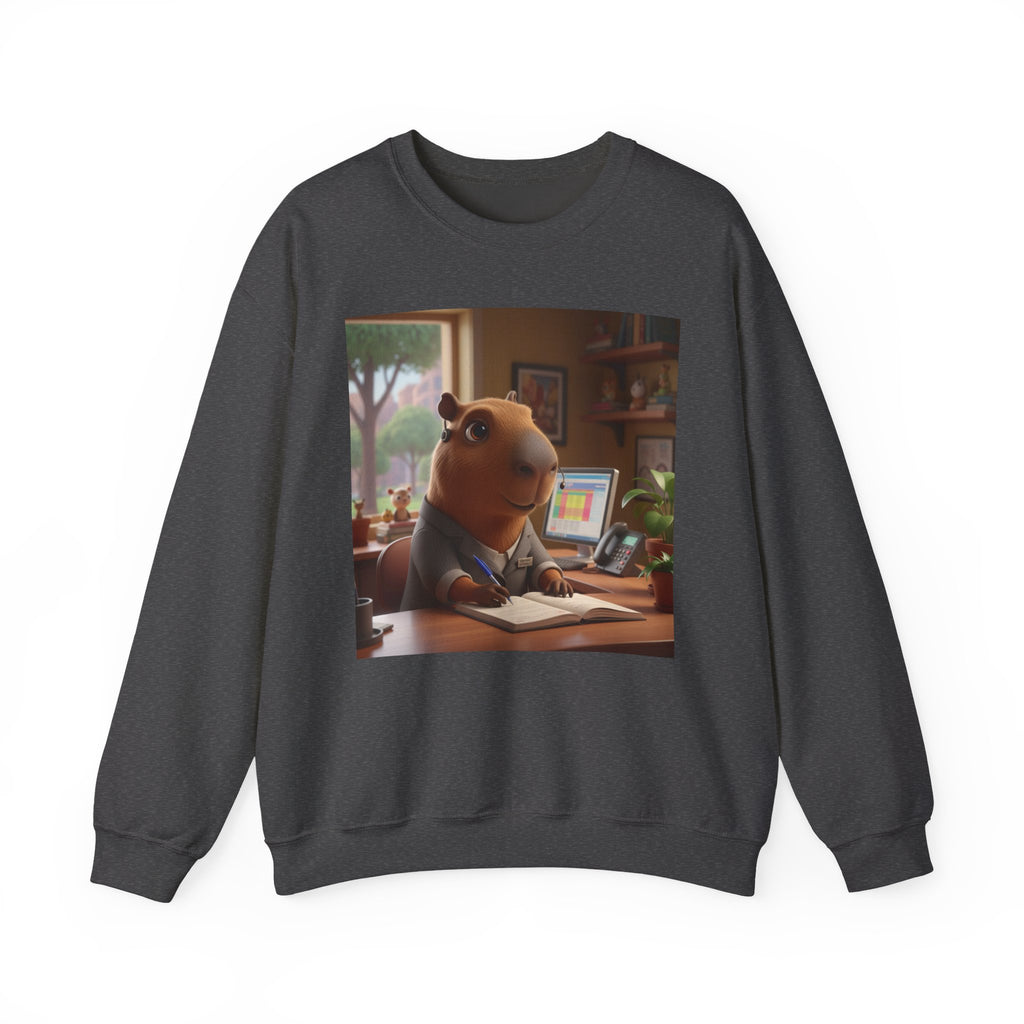 Capybara Desk Scene Sweatshirt