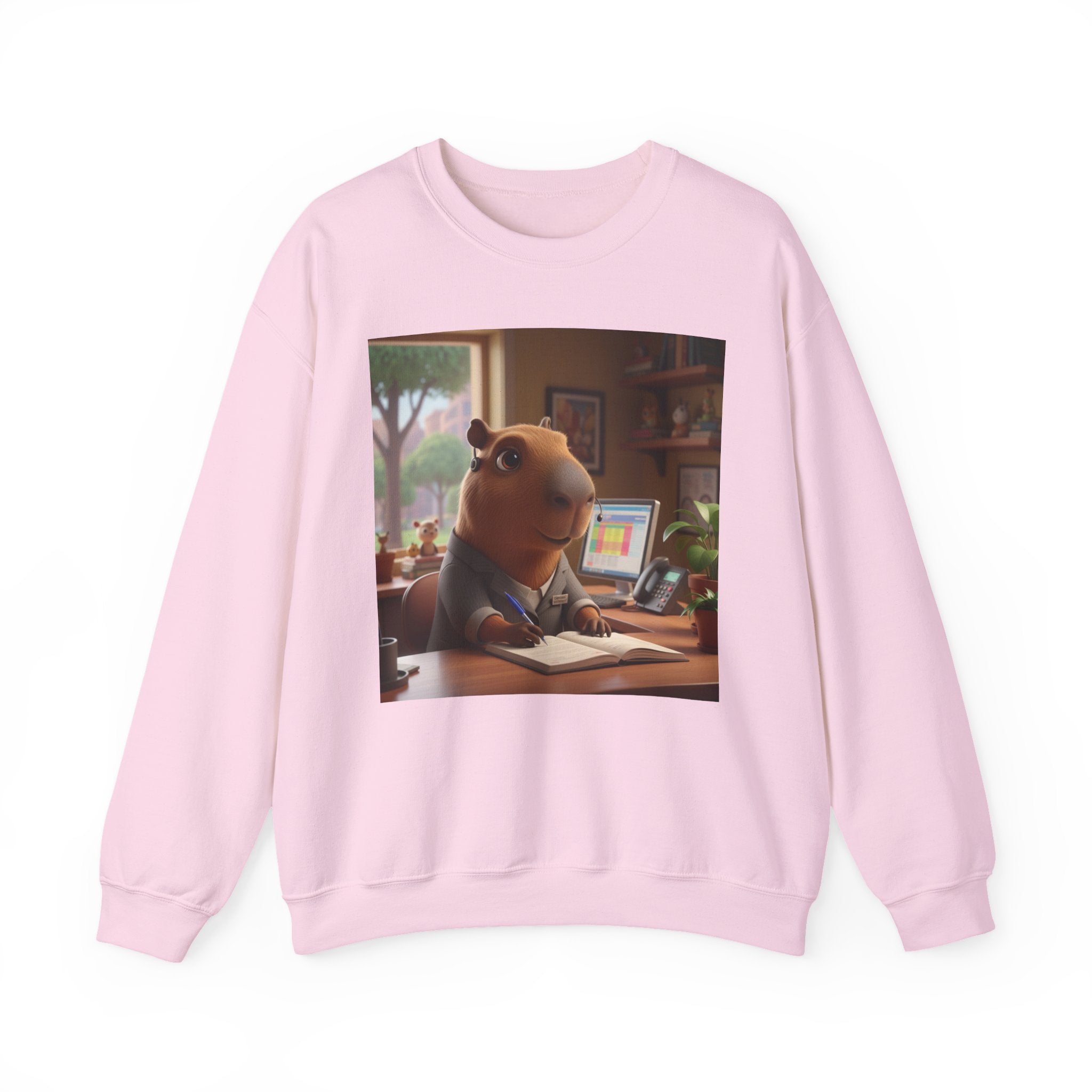 Capybara Desk Scene Sweatshirt