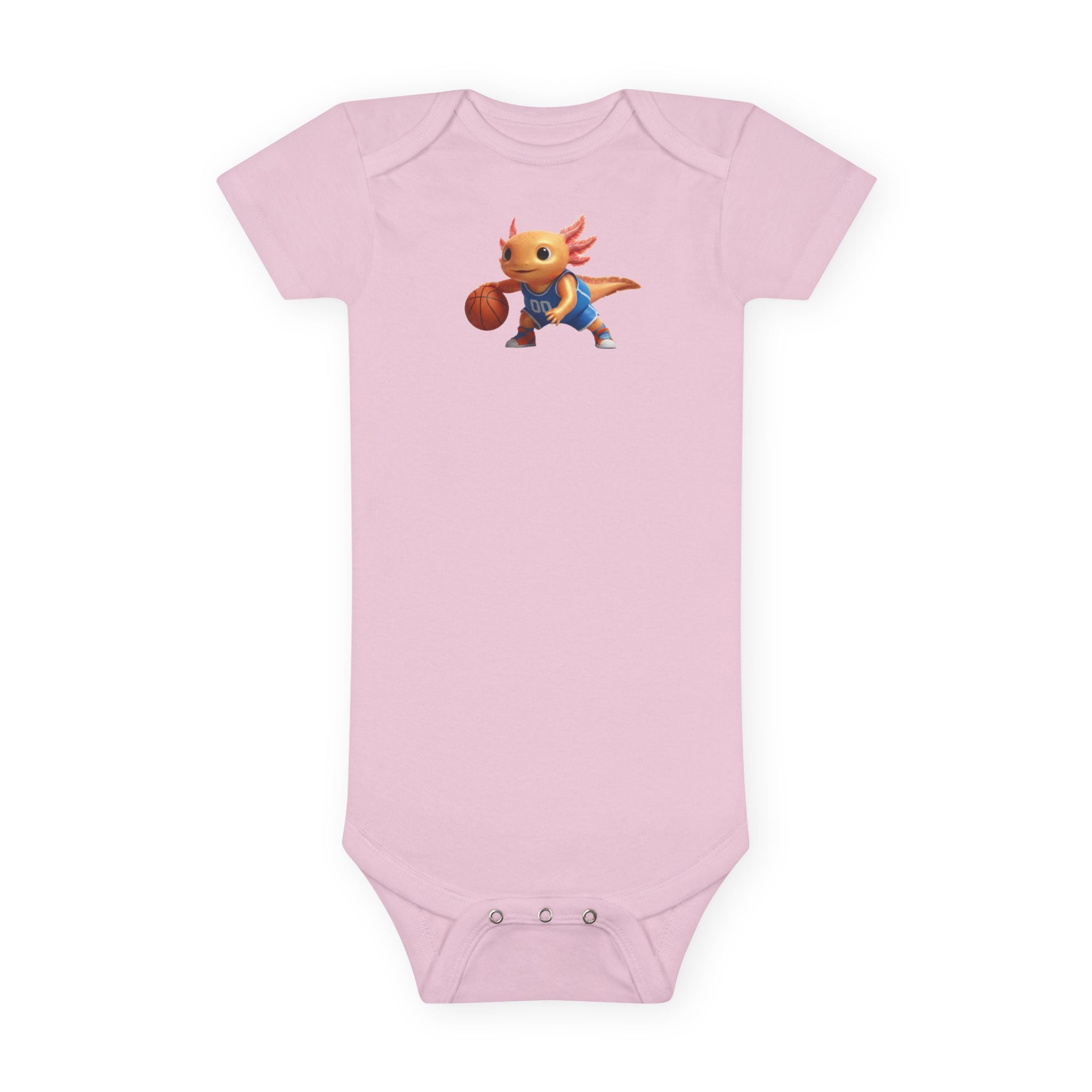 Axolotl Basketball Baby Onesie — Cute Sports Infant Bodysuit
