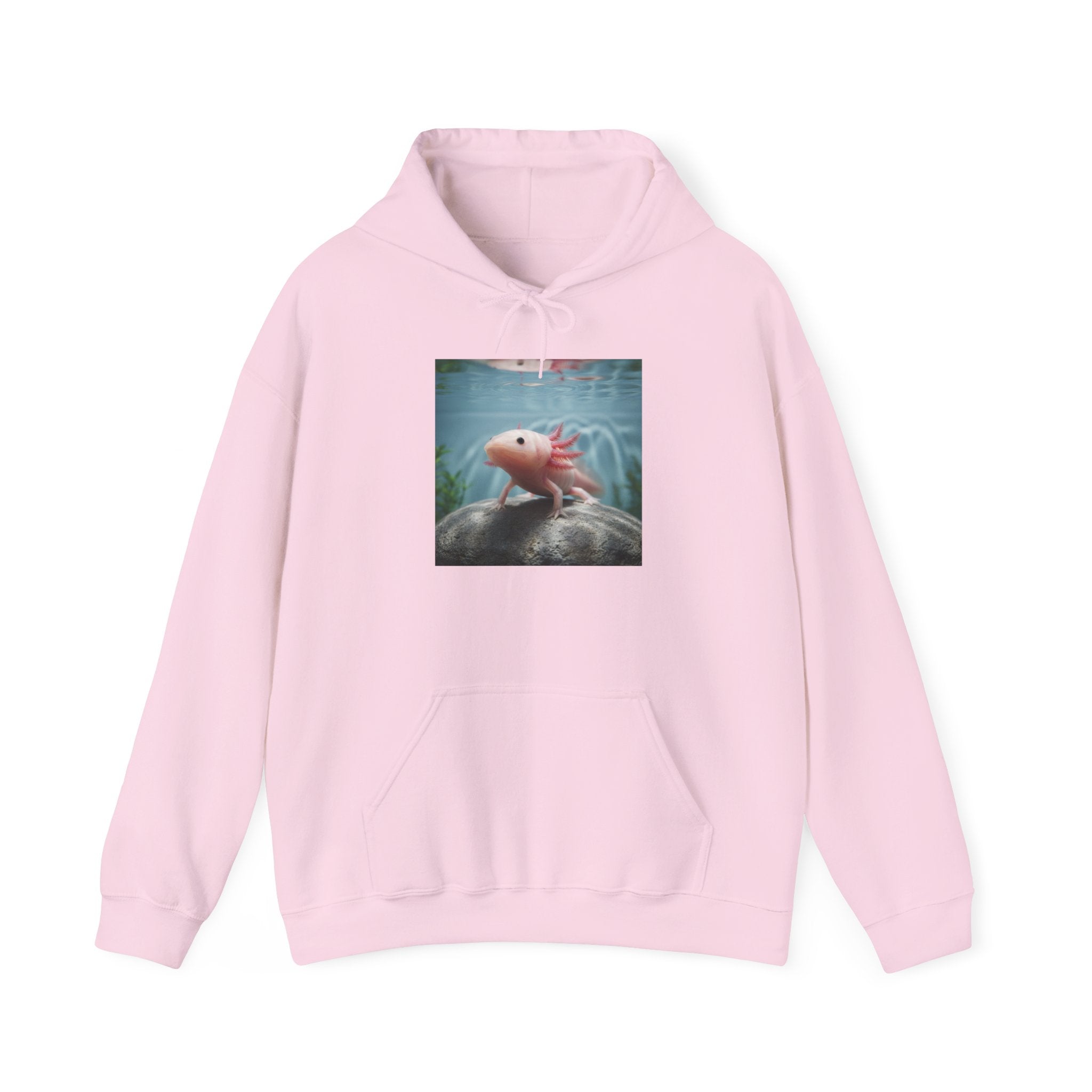 Axolotl Aquarium Hoodie — Axolotl Illustration Sweatshirt
