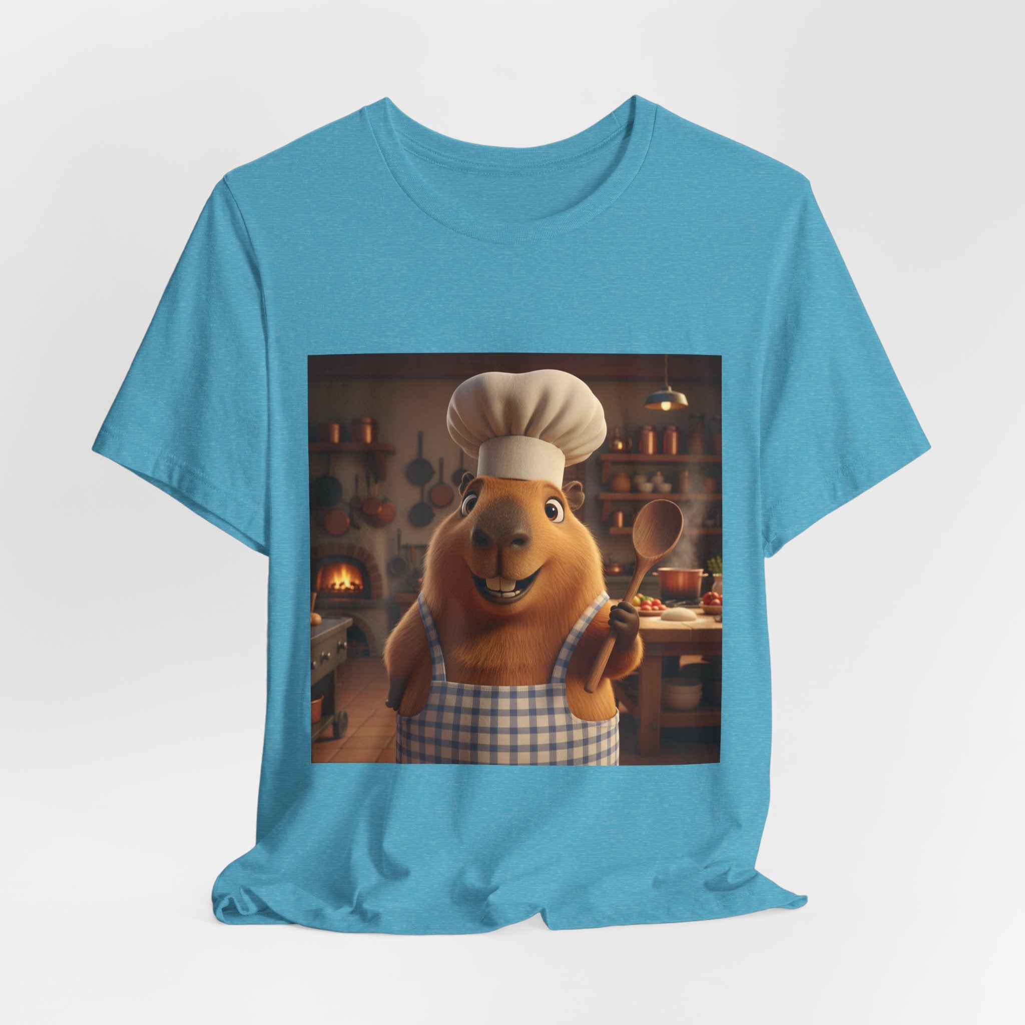 Capybara Chef T‑Shirt — Cute Capybara Chef Cooking Kitchen Tee