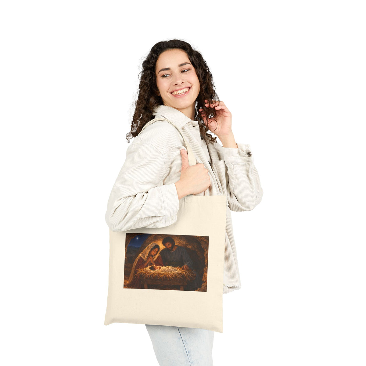 Hulabuloo — Nativity — Christmas Bible Tote Bag