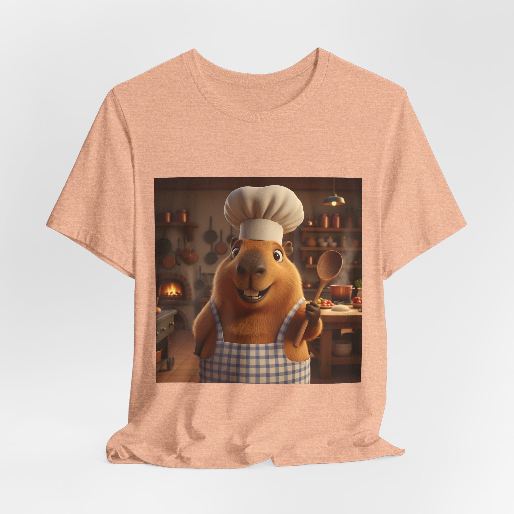 Capybara Chef T‑Shirt — Cute Capybara Chef Cooking Kitchen Tee