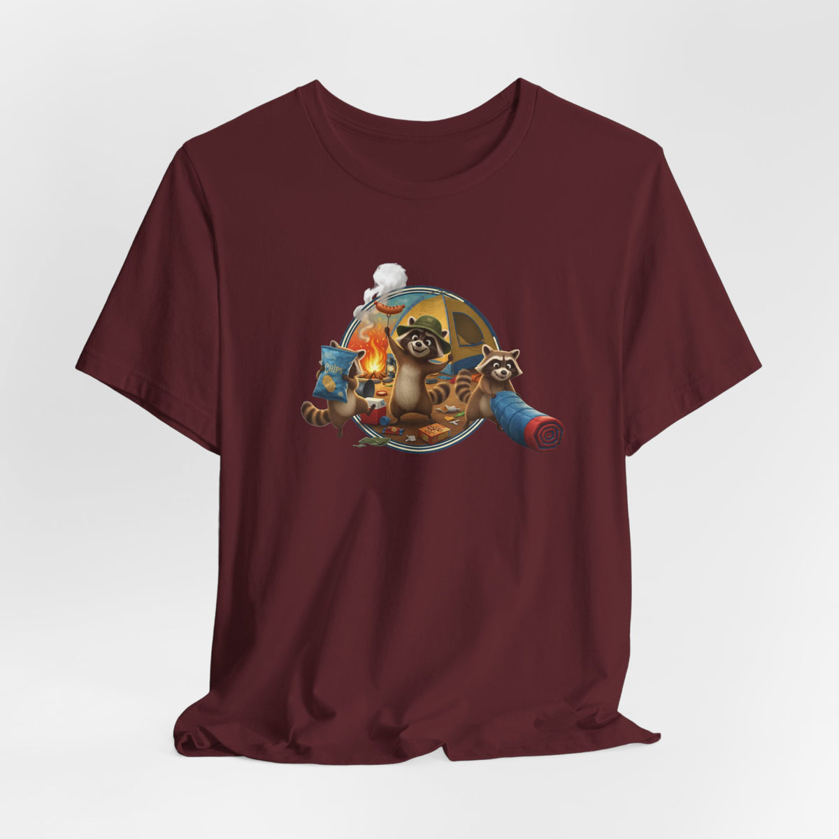 Raccoon Raiding the Camp Graphic Tee