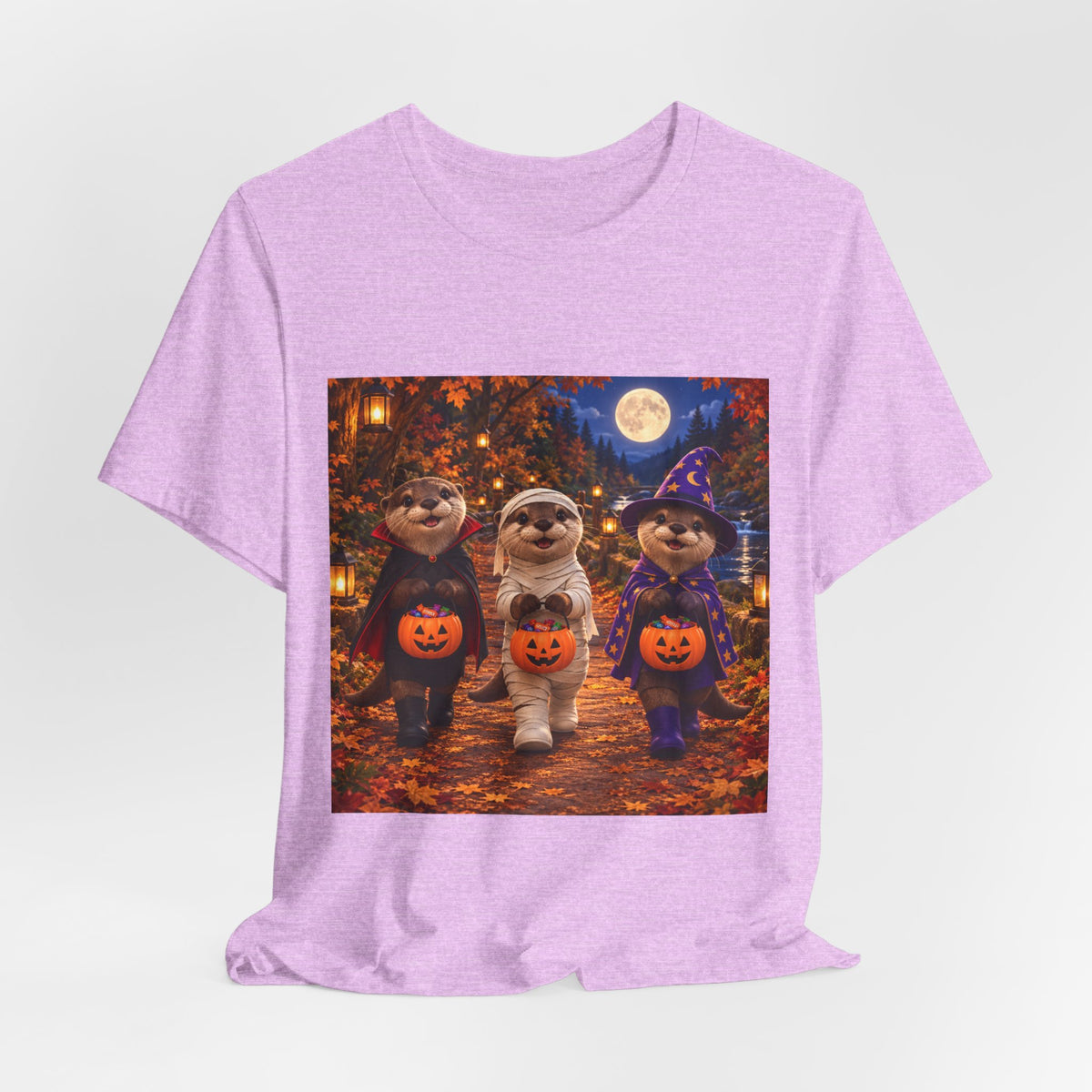 Otter Halloween Trick-or-Treat T-Shirt — Cute Costume Pumpkin Design