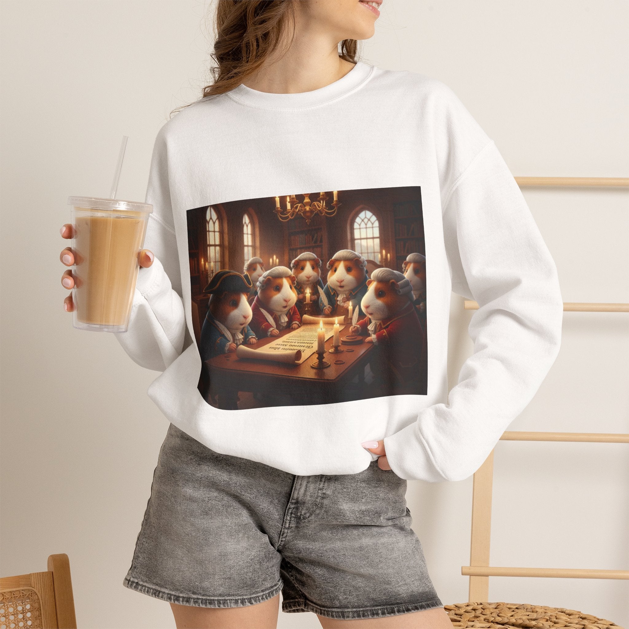 Guinea Pig Historic Sweatshirt — Cozy Crewneck Sweatshirt