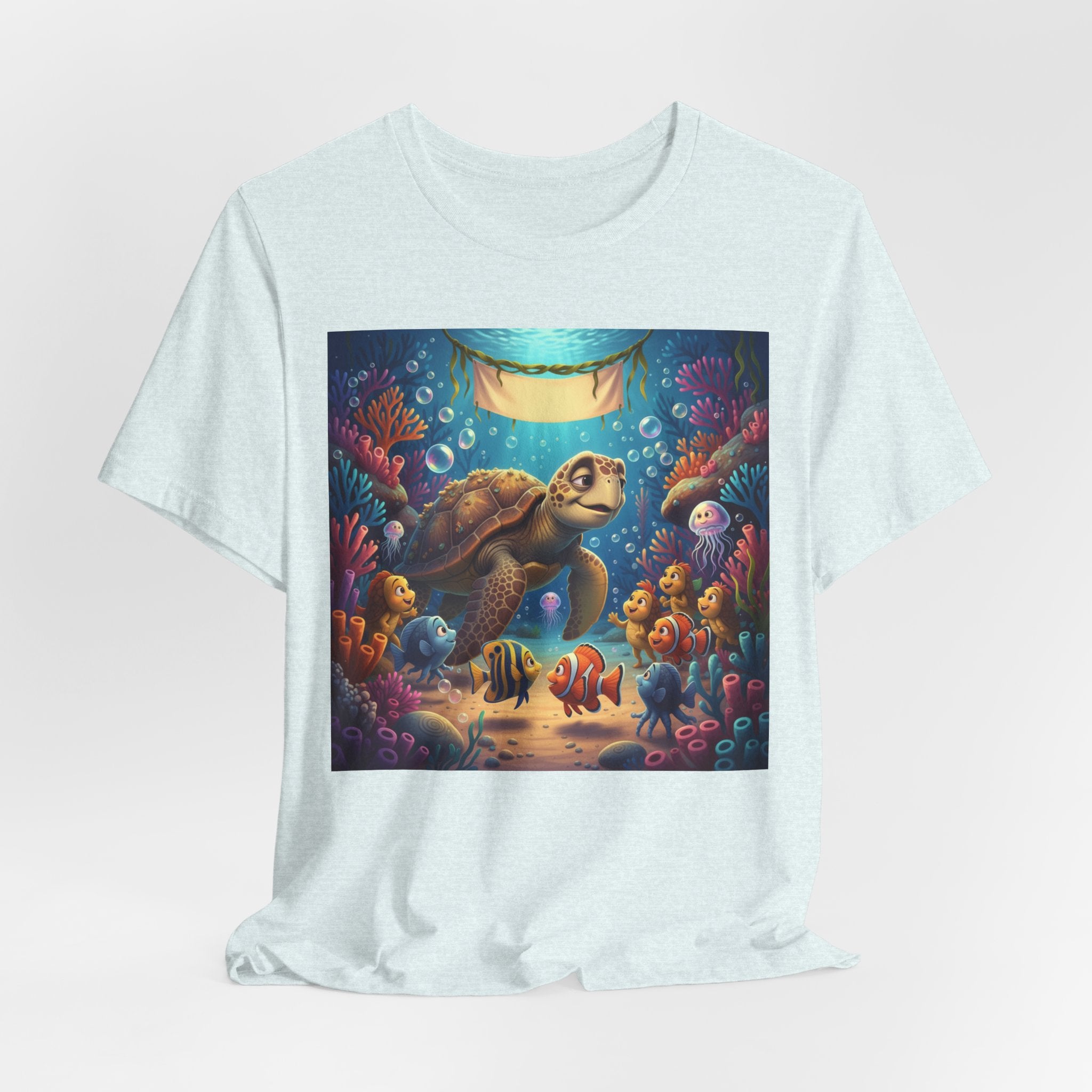 Sea Turtle Ocean Life T‑Shirt — Colorful Underwater Reef Tee