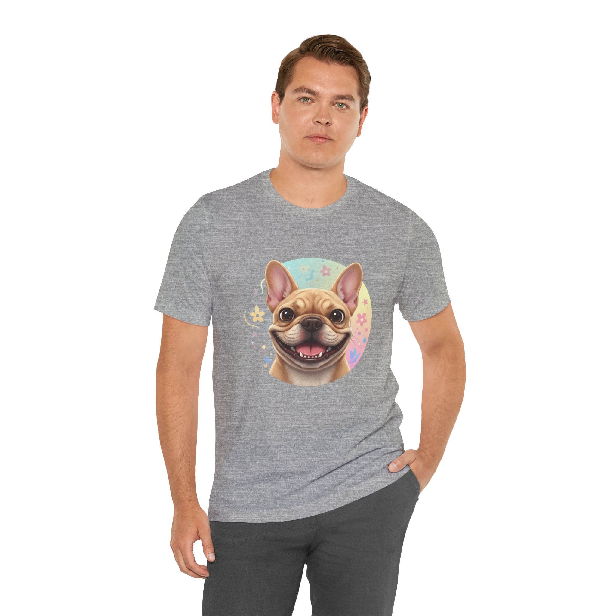 French Bulldog Smile T-Shirt — Cute Happy Dog Graphic Tee