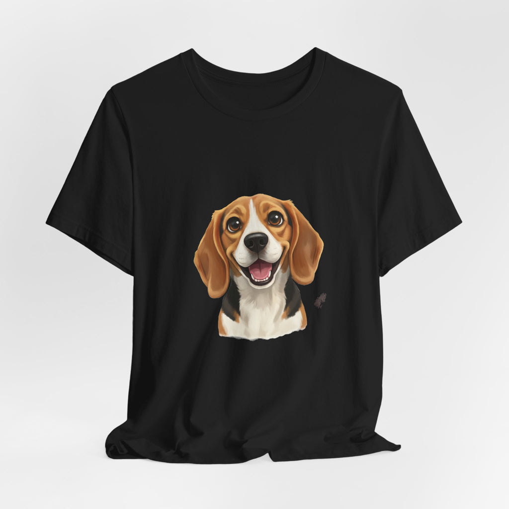 Beagle Portrait T‑Shirt — Cute Happy Dog Tee for Pet Lovers