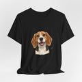 Beagle Portrait T‑Shirt — Cute Happy Dog Tee for Pet Lovers