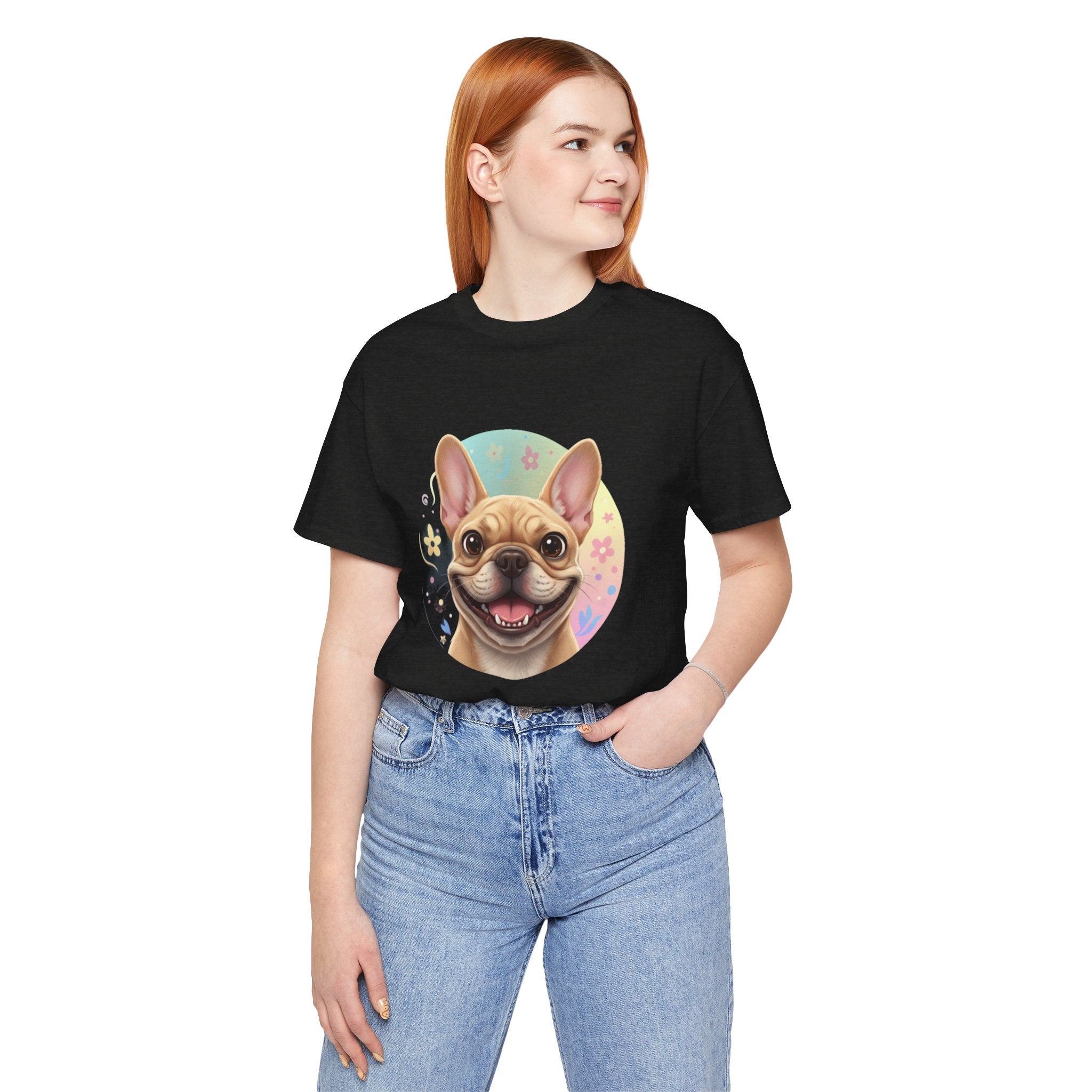 French Bulldog Smile T-Shirt — Cute Happy Dog Graphic Tee