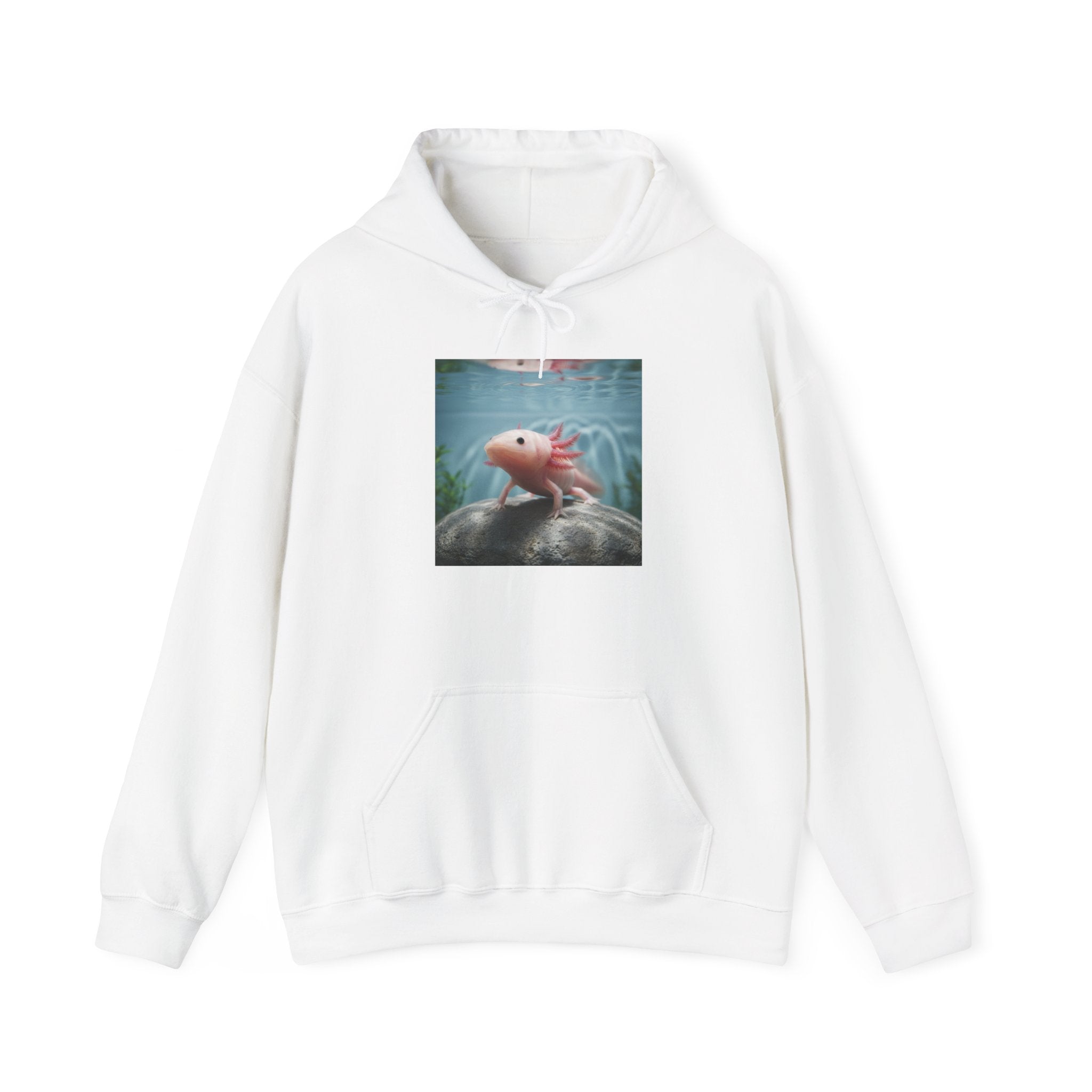 Axolotl Aquarium Hoodie — Axolotl Illustration Sweatshirt