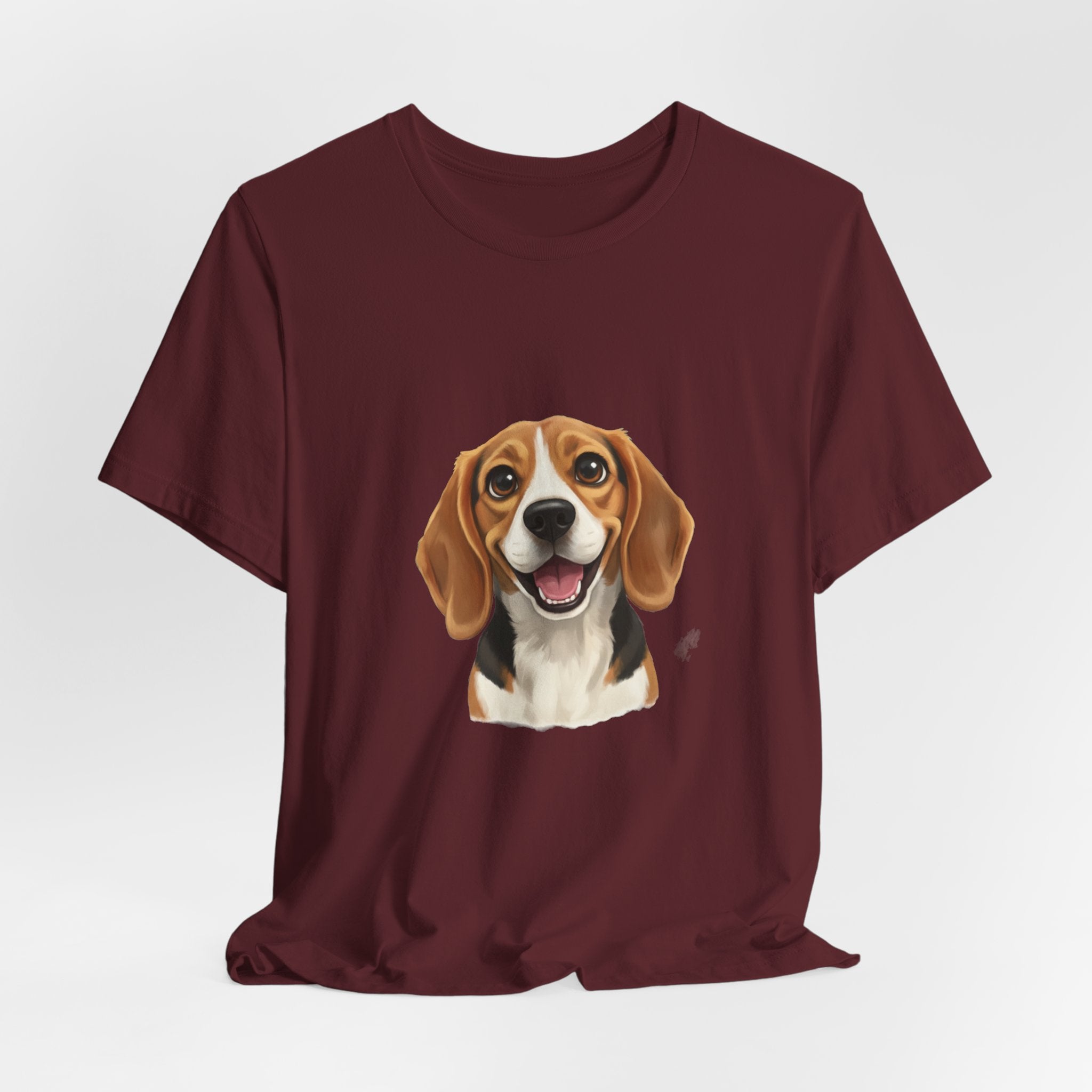 Beagle Portrait T‑Shirt — Cute Happy Dog Tee for Pet Lovers