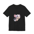 Axolotl Superhero Tee — Pastel Flying Axolotl Graphic Shirt