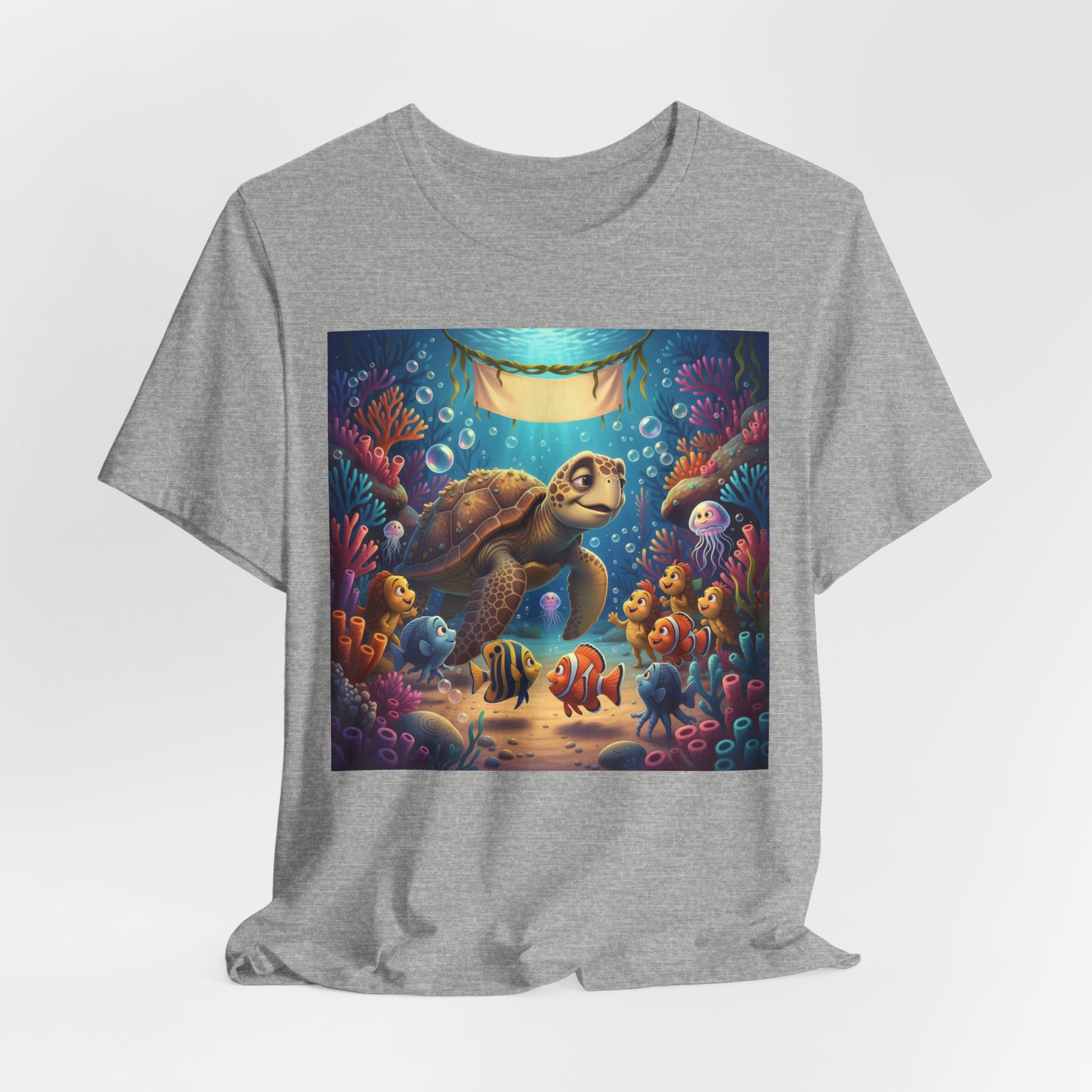Sea Turtle Ocean Life T‑Shirt — Colorful Underwater Reef Tee