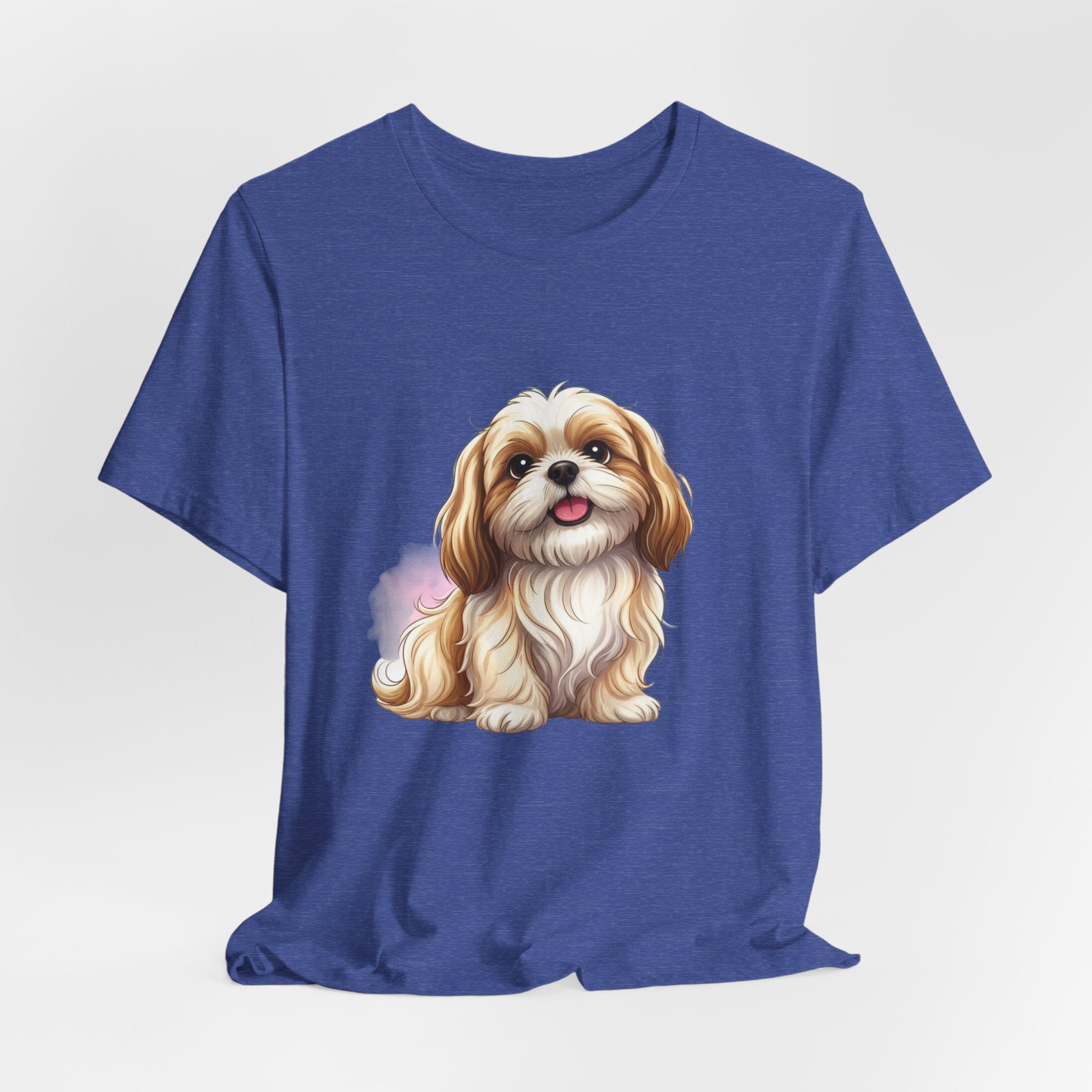 Shih Tzu Puppy T-Shirt – Adorable Cartoon Dog Tee for Pet Lovers