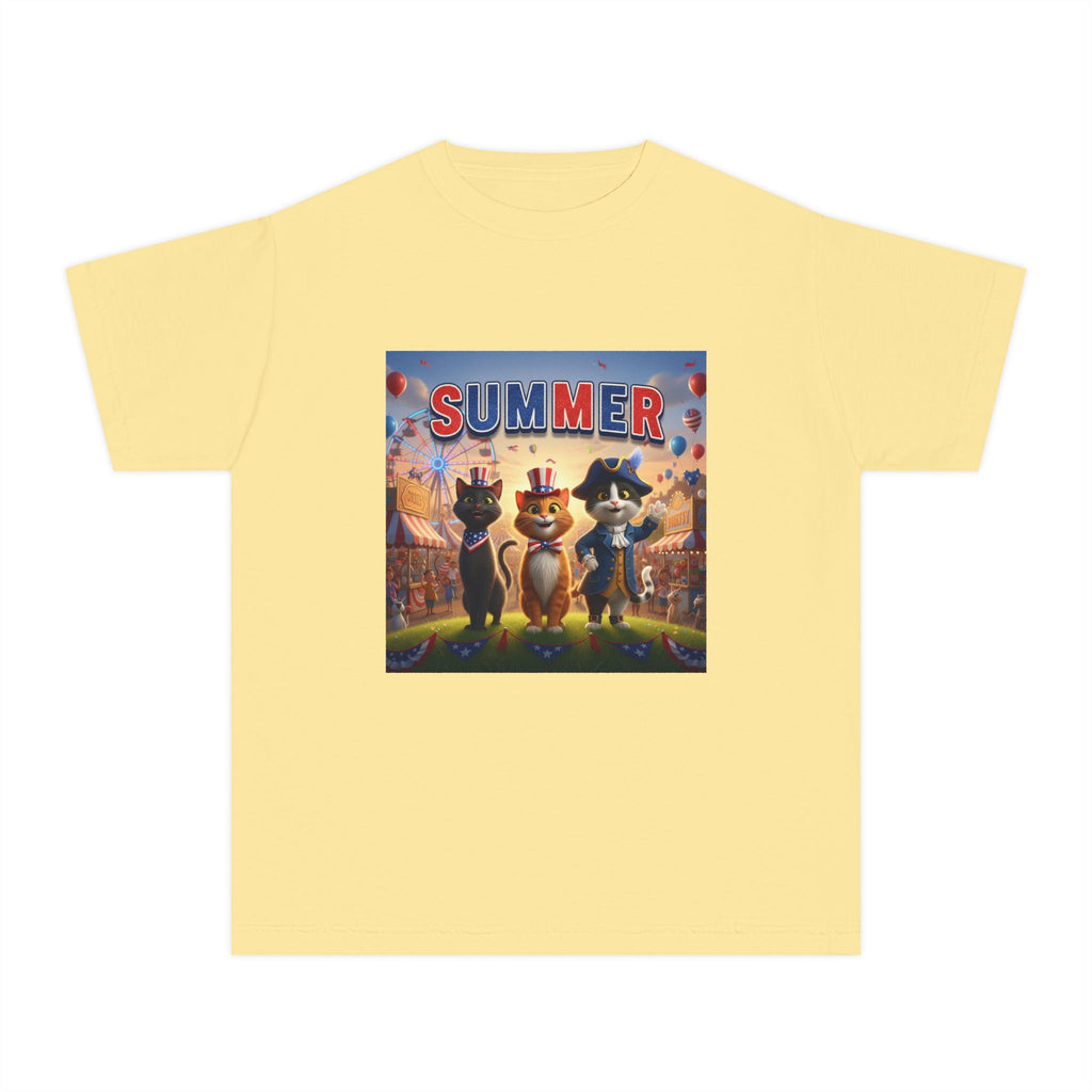 Kitties — Patriotic Summer — Youth T-Shirt