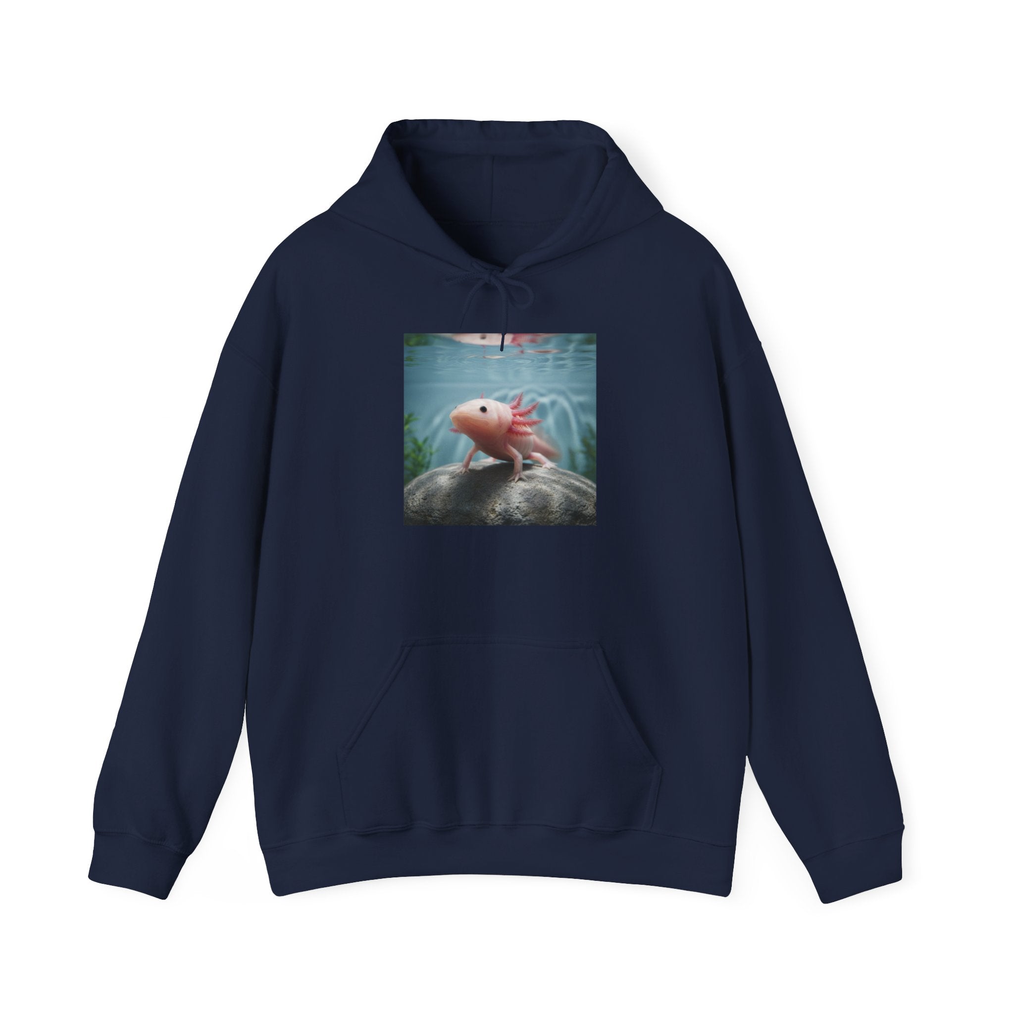 Axolotl Aquarium Hoodie — Axolotl Illustration Sweatshirt