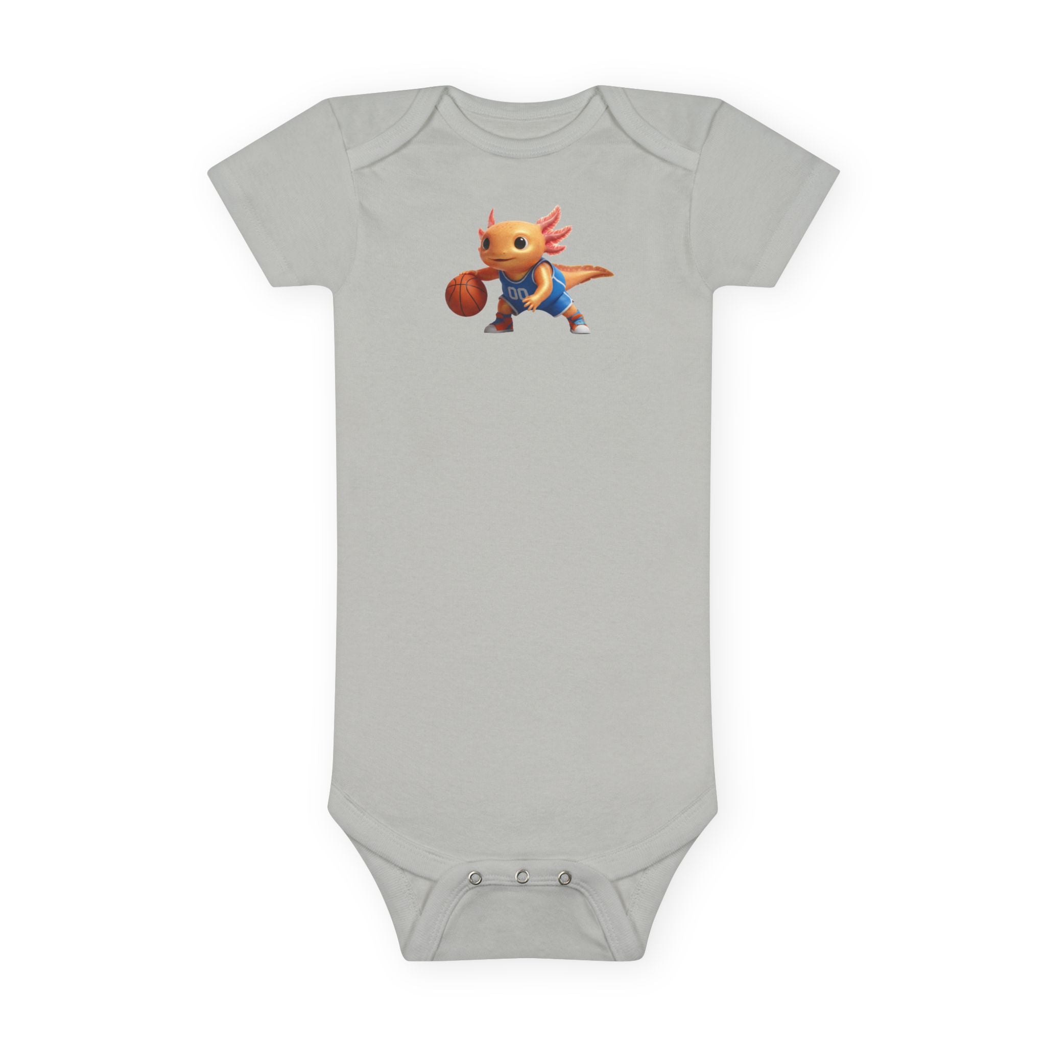 Axolotl Basketball Baby Onesie — Cute Sports Infant Bodysuit