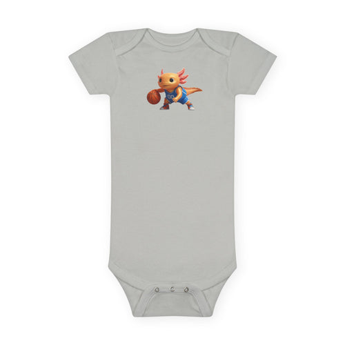 Axolotl Basketball Baby Onesie — Cute Sports Infant Bodysuit