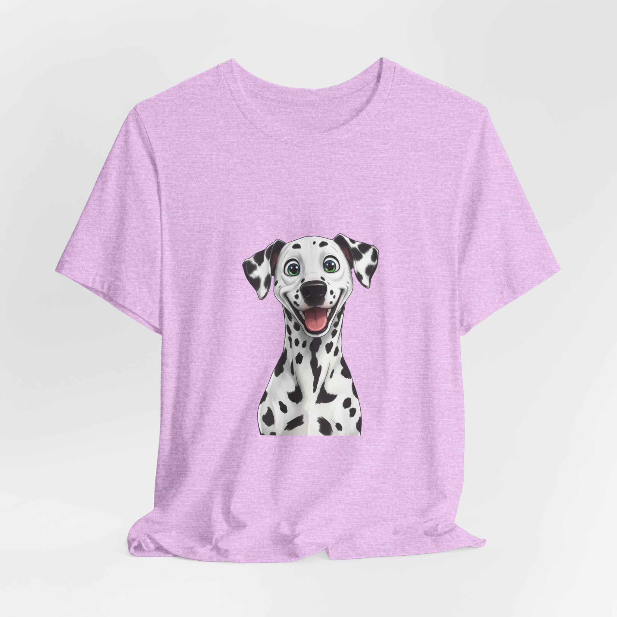 Happy Dalmatian Dog T-Shirt — Cute Spot Puppy Tee for Dog Lovers