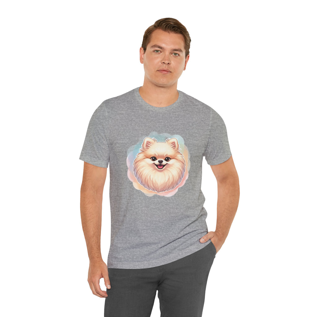 Pomeranian Dog Portrait Tee — Cute Fluffy Pomeranian Graphic T-Shirt