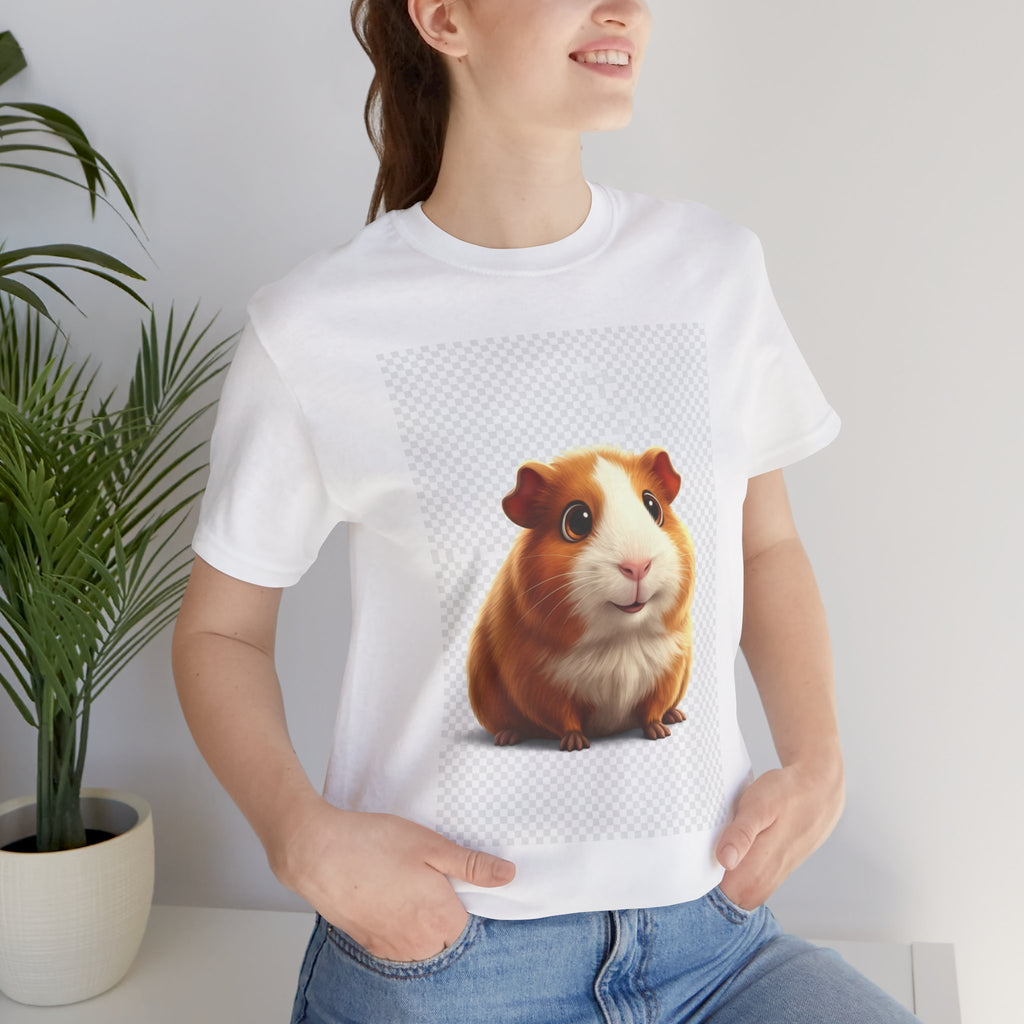 Guinea Pig Portrait Tee — Cute Pet Graphic T-Shirt