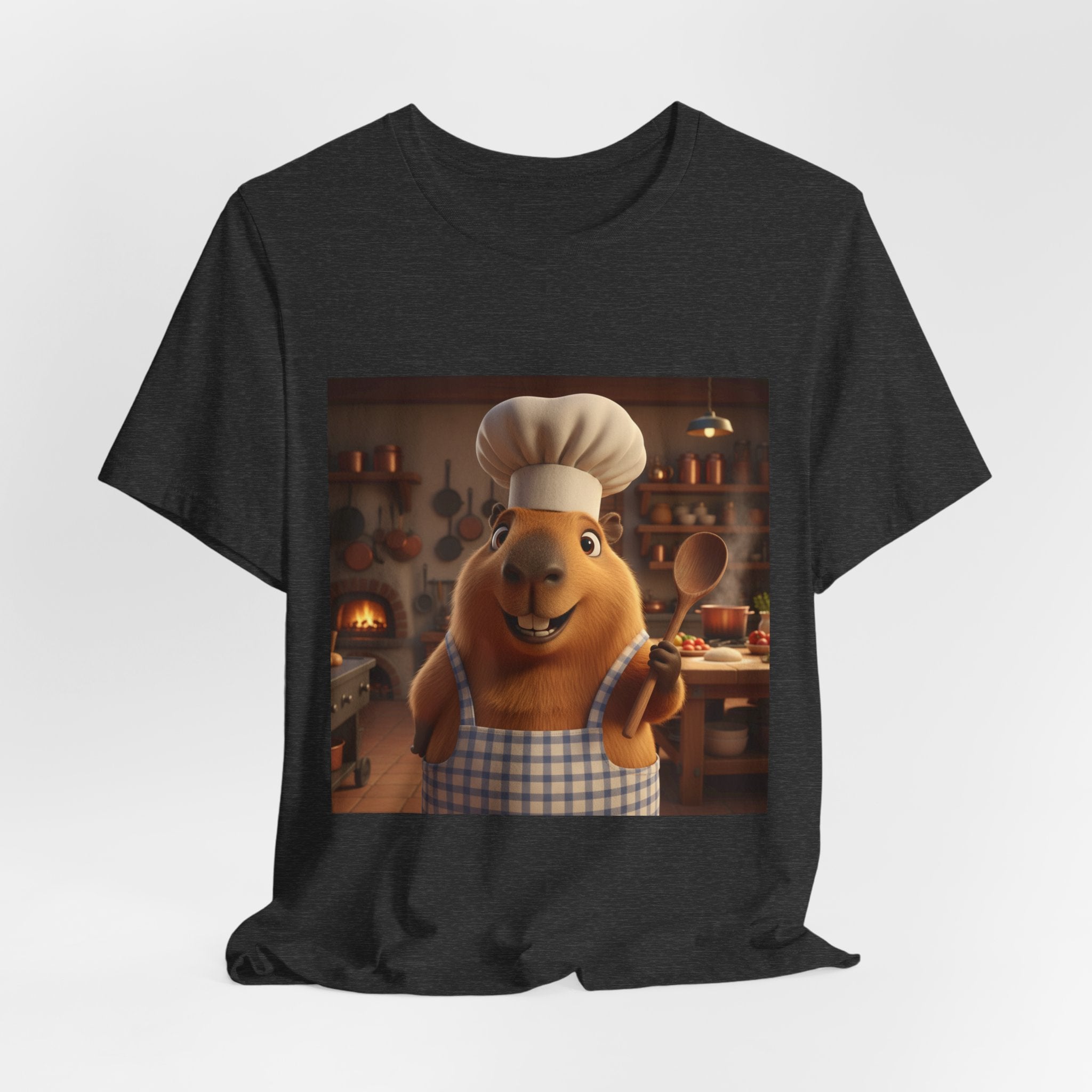 Capybara Chef T‑Shirt — Cute Capybara Chef Cooking Kitchen Tee