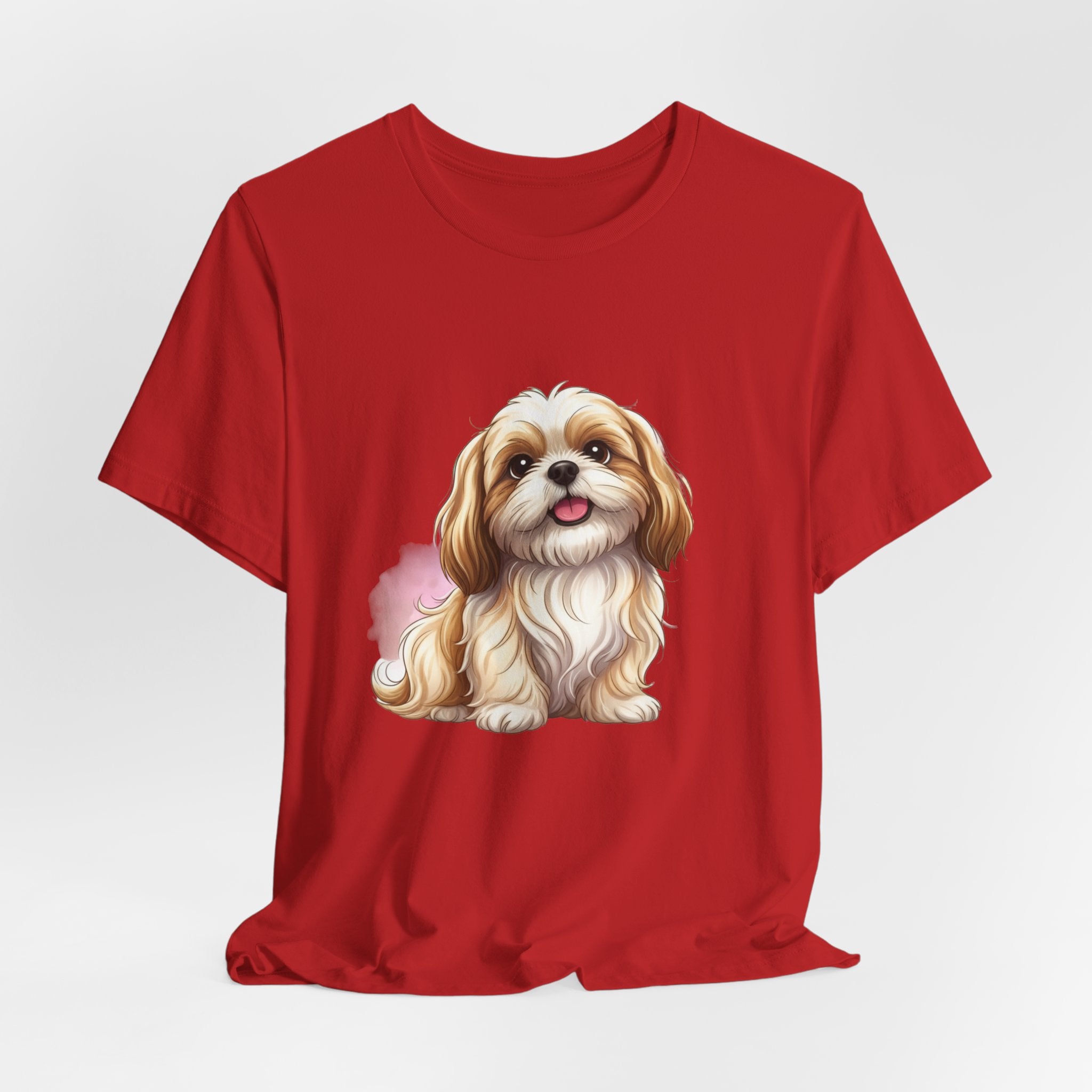 Shih Tzu Puppy T-Shirt – Adorable Cartoon Dog Tee for Pet Lovers