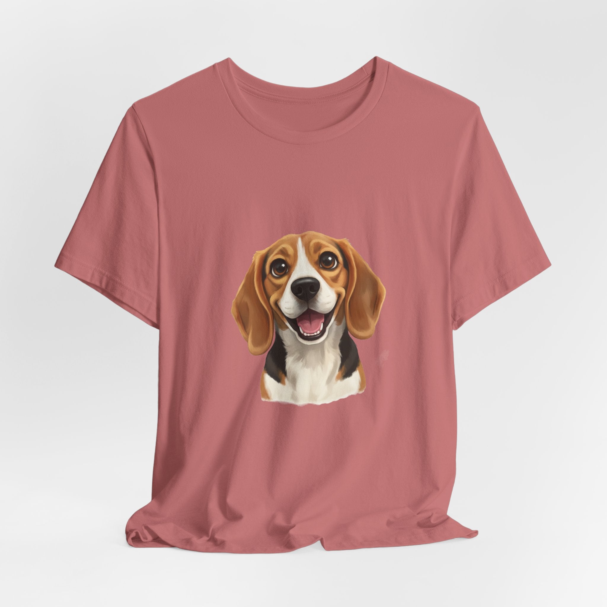 Beagle Portrait T‑Shirt — Cute Happy Dog Tee for Pet Lovers