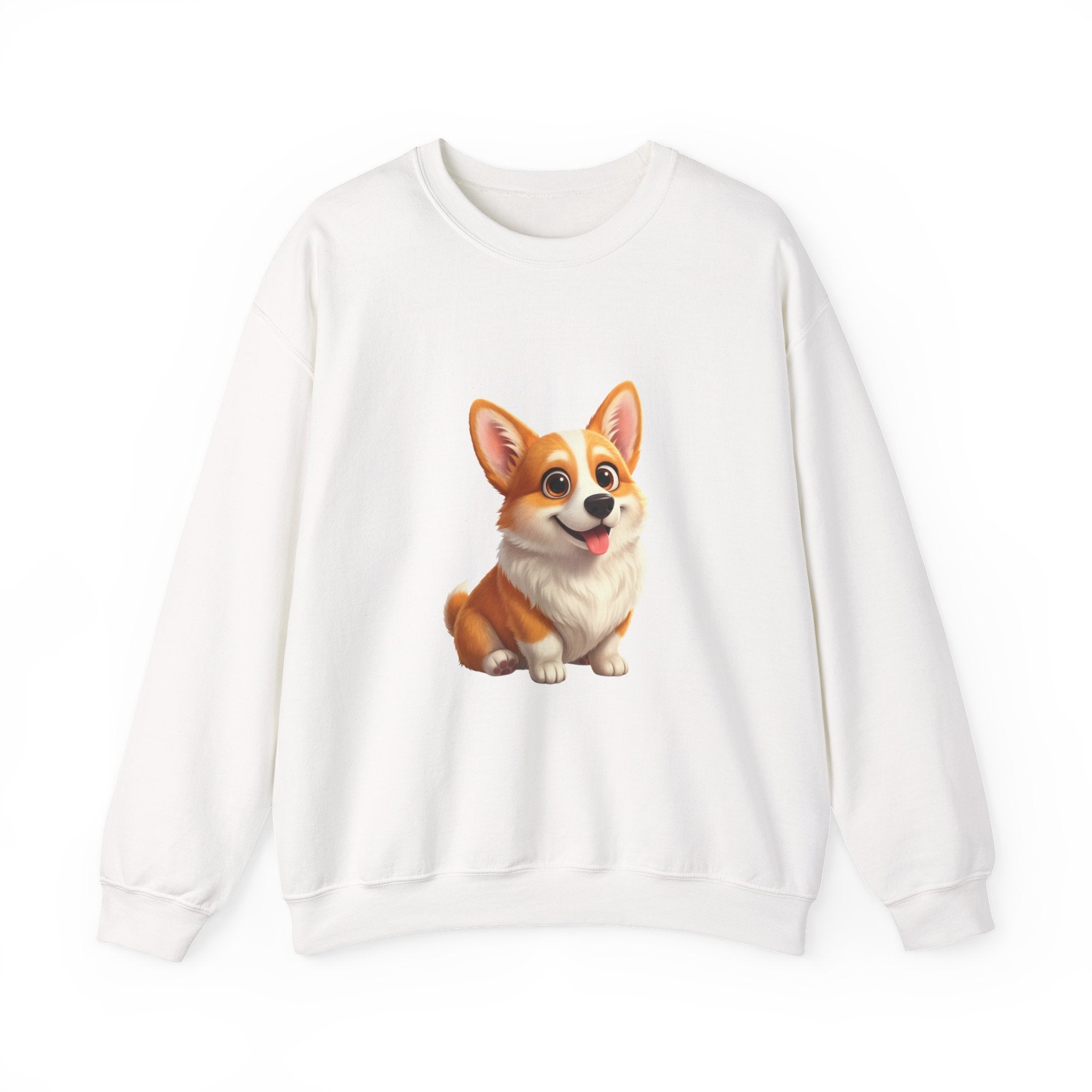 Corgi Crewneck Sweatshirt — Cute Cartoon Pembroke Corgi Pullover