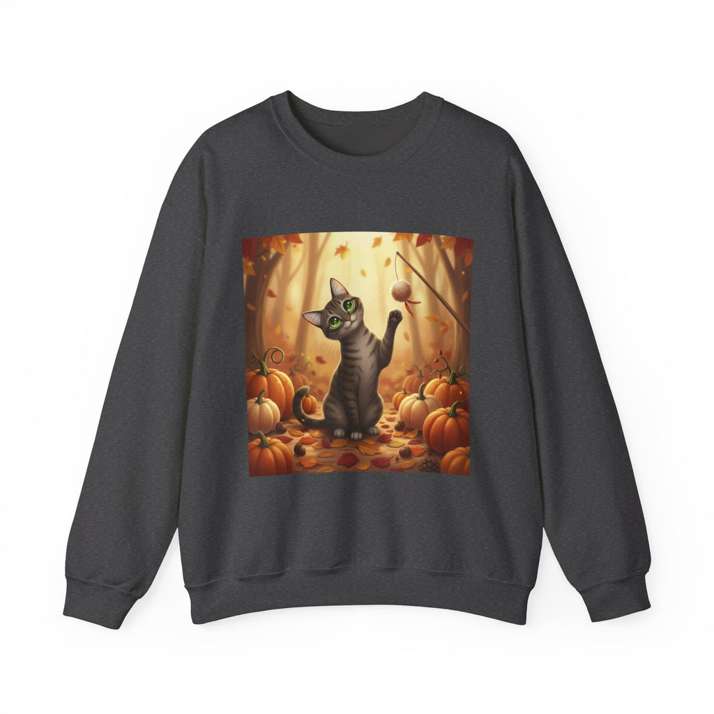 Autumn Pumpkin Patch Cat Sweatshirt