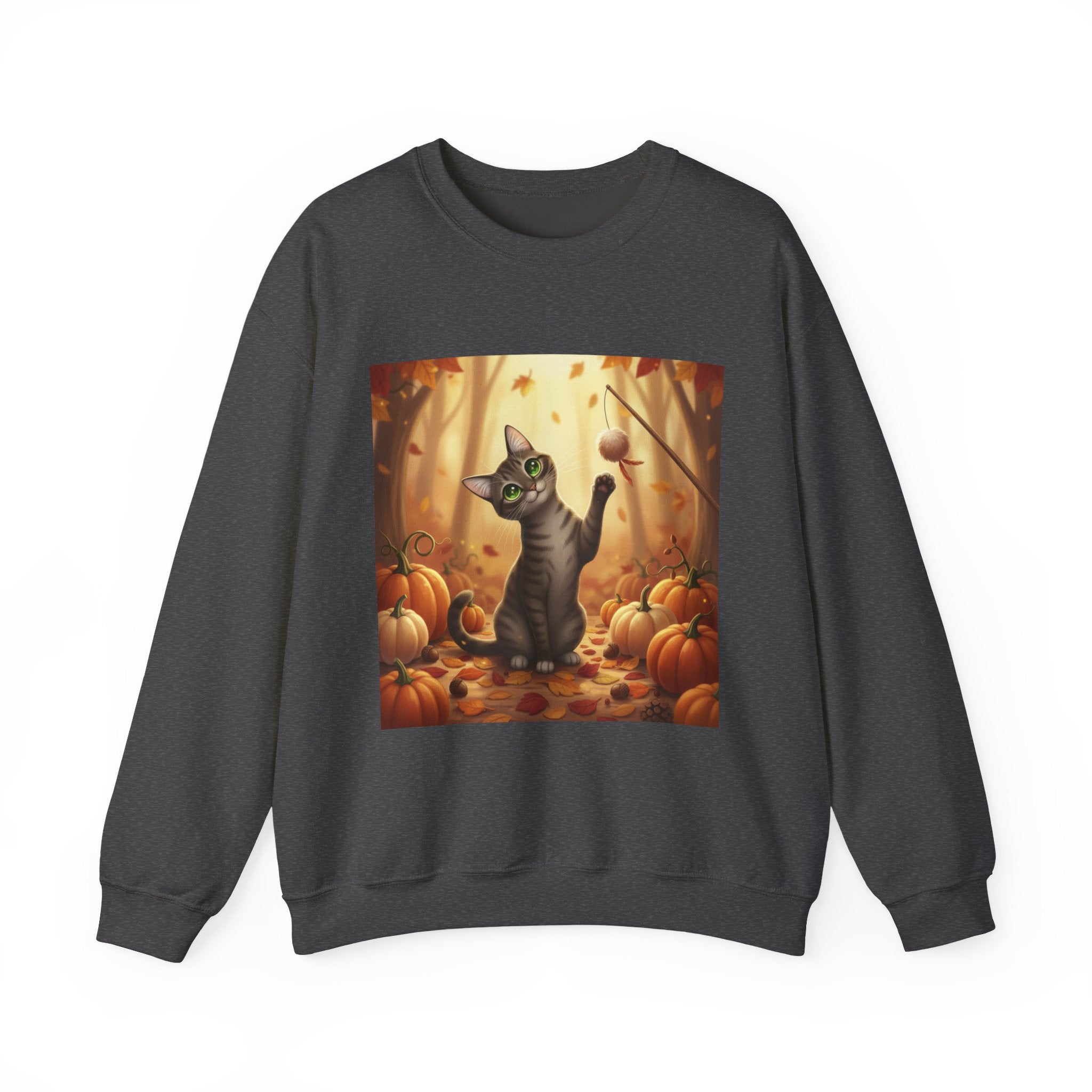 Autumn Pumpkin Patch Cat Sweatshirt