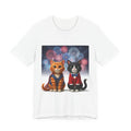 Patriotic Cats T‑Shirt — Cute Kittens with Fireworks (Fourth of July)