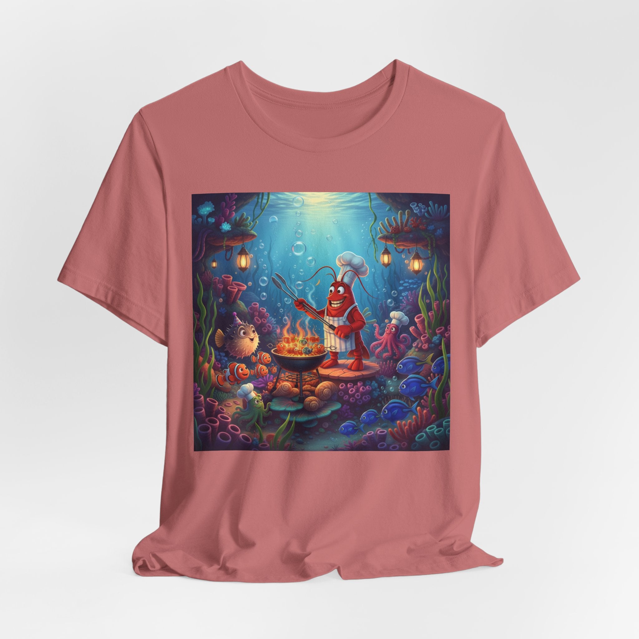 Underwater Creature Scene T-Shirt — Sea Creature Party Tee