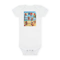Guinea Pigs Summer Beach Baby Onesie® — Cute Guinea Pigs Volleyball Summer Bodysuit