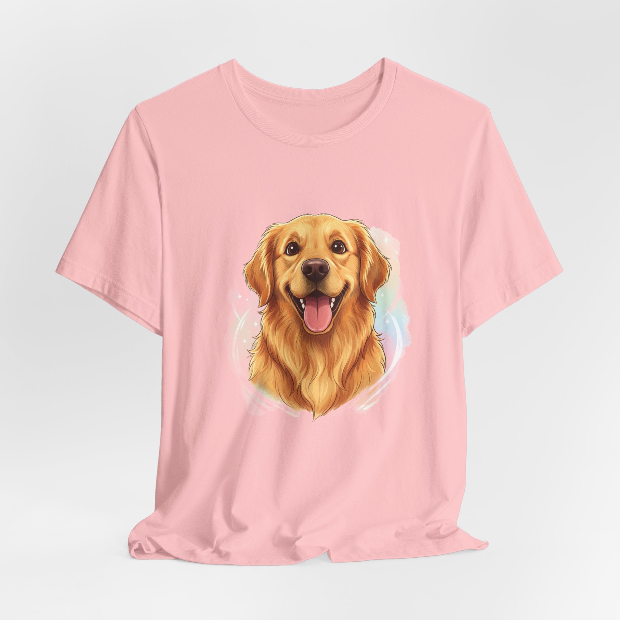 Golden Retriever Portrait T-Shirt — Happy Dog Tee for Pet Lovers