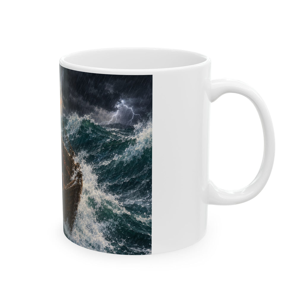 Hulabuloo — Jesus Calming the Storm — Bible Ceramic Mug