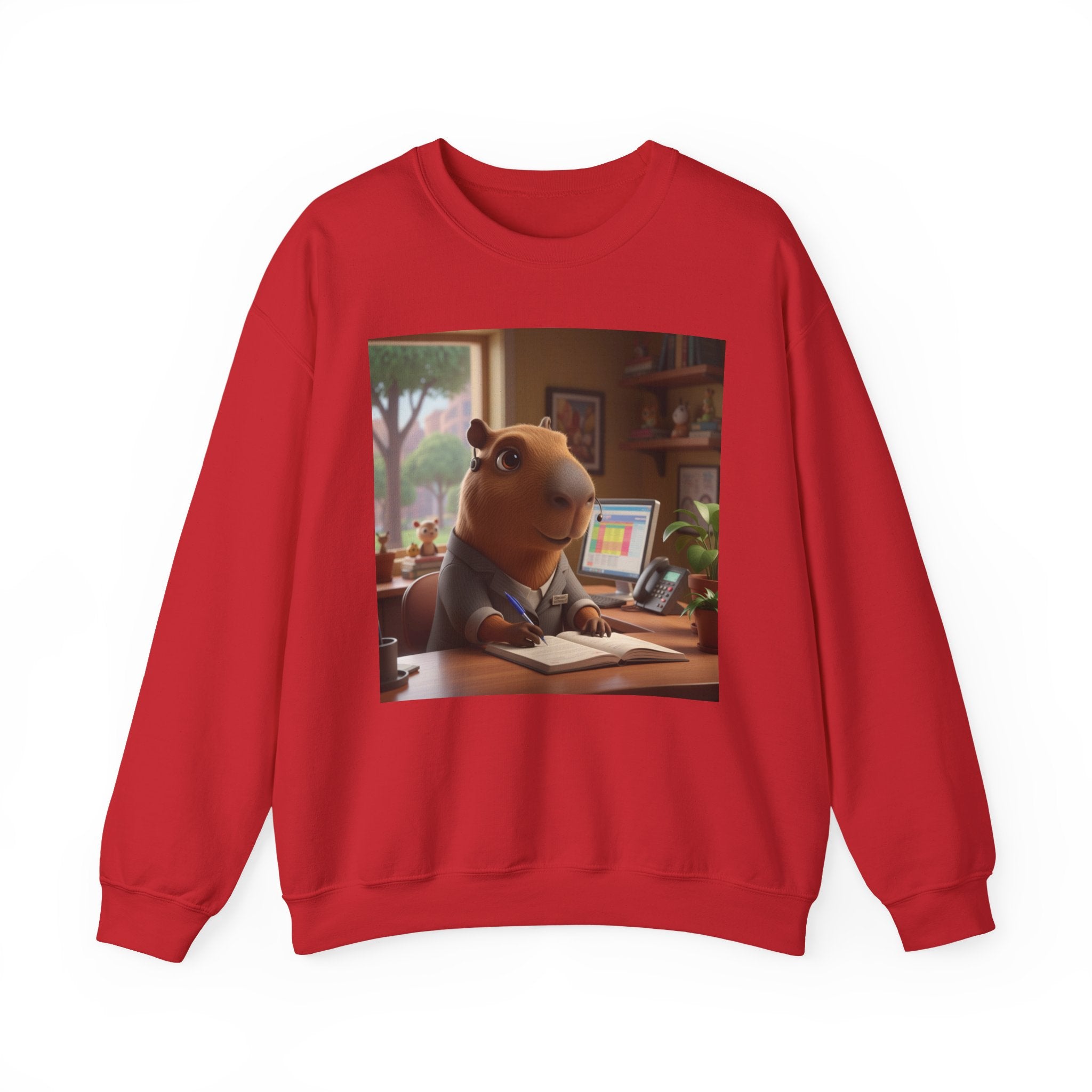 Capybara Desk Scene Sweatshirt