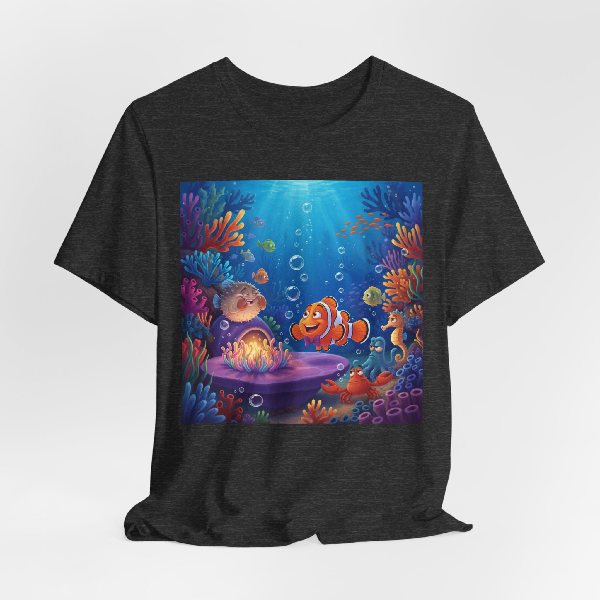 Undersea Coral Reef Fish Tee — Colorful Ocean Scene T-Shirt