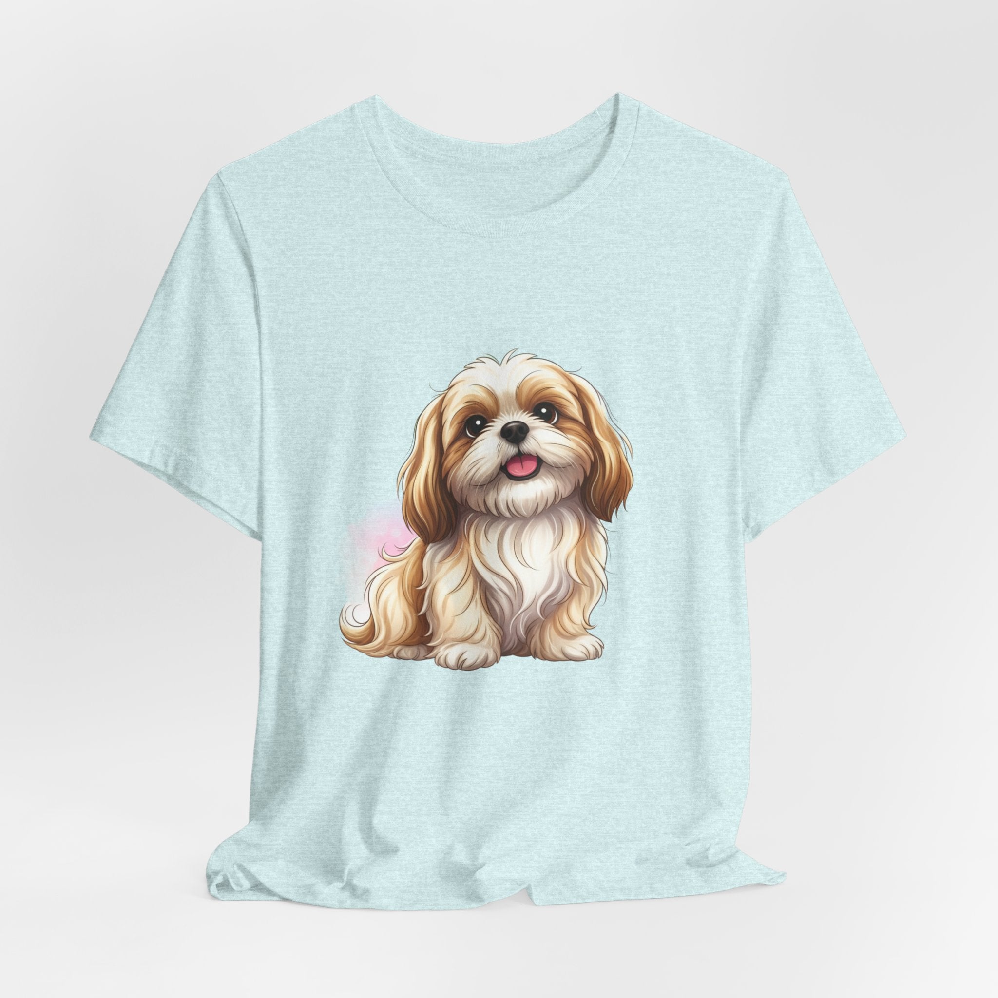 Shih Tzu Puppy T-Shirt – Adorable Cartoon Dog Tee for Pet Lovers