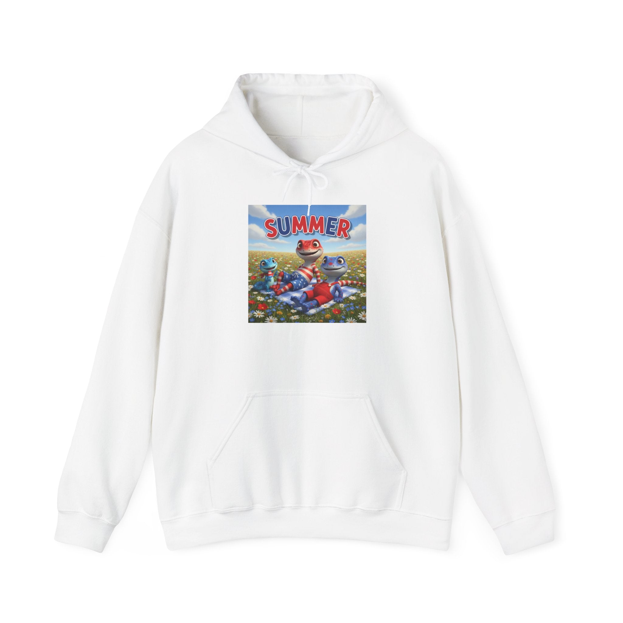 Lizard Family — Summer Picnic — Hoodie