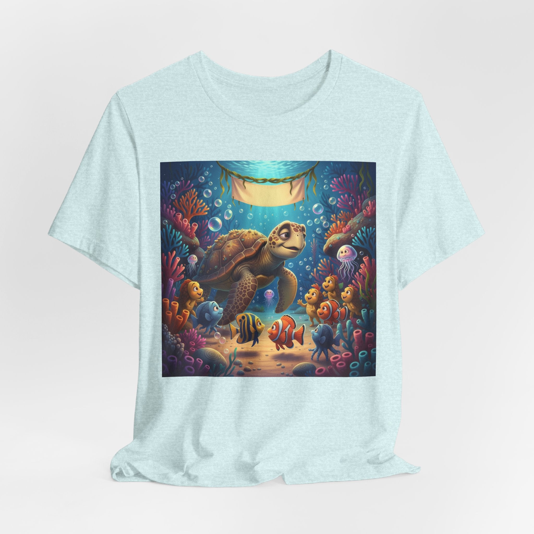 Sea Turtle Ocean Life T‑Shirt — Colorful Underwater Reef Tee
