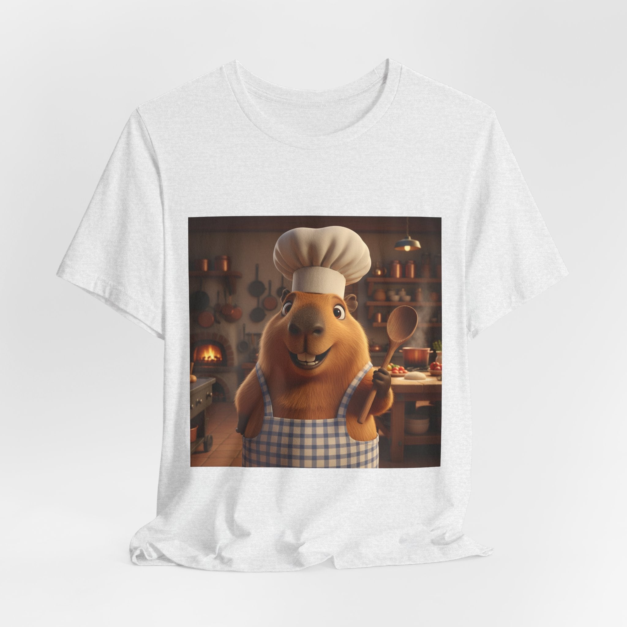 Capybara Chef T‑Shirt — Cute Capybara Chef Cooking Kitchen Tee