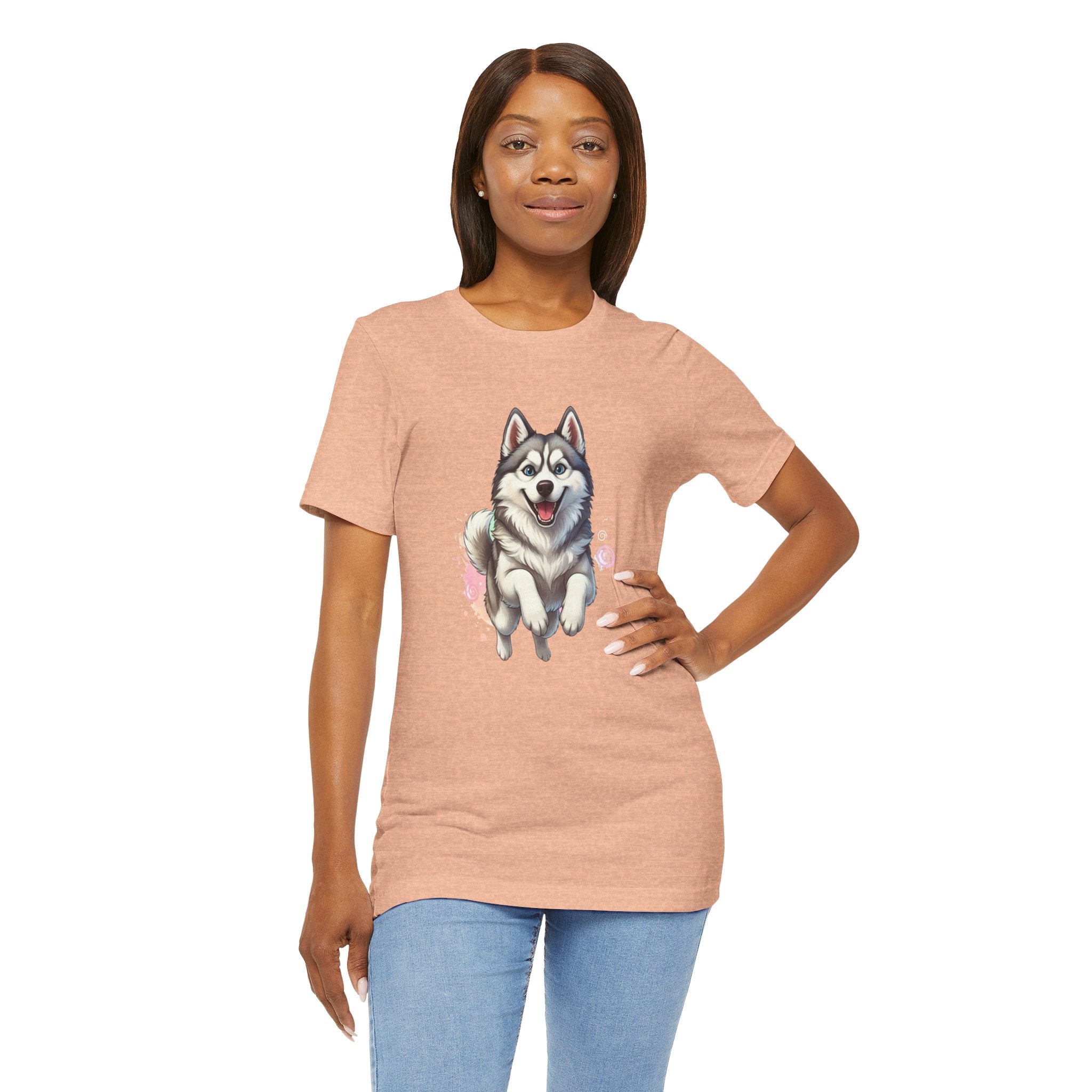 Husky T‑Shirt — Cute Alaskan Malamute Dog Tee