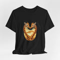 Giraffe Heart Tee — Sunset Safari Animal Graphic Shirt
