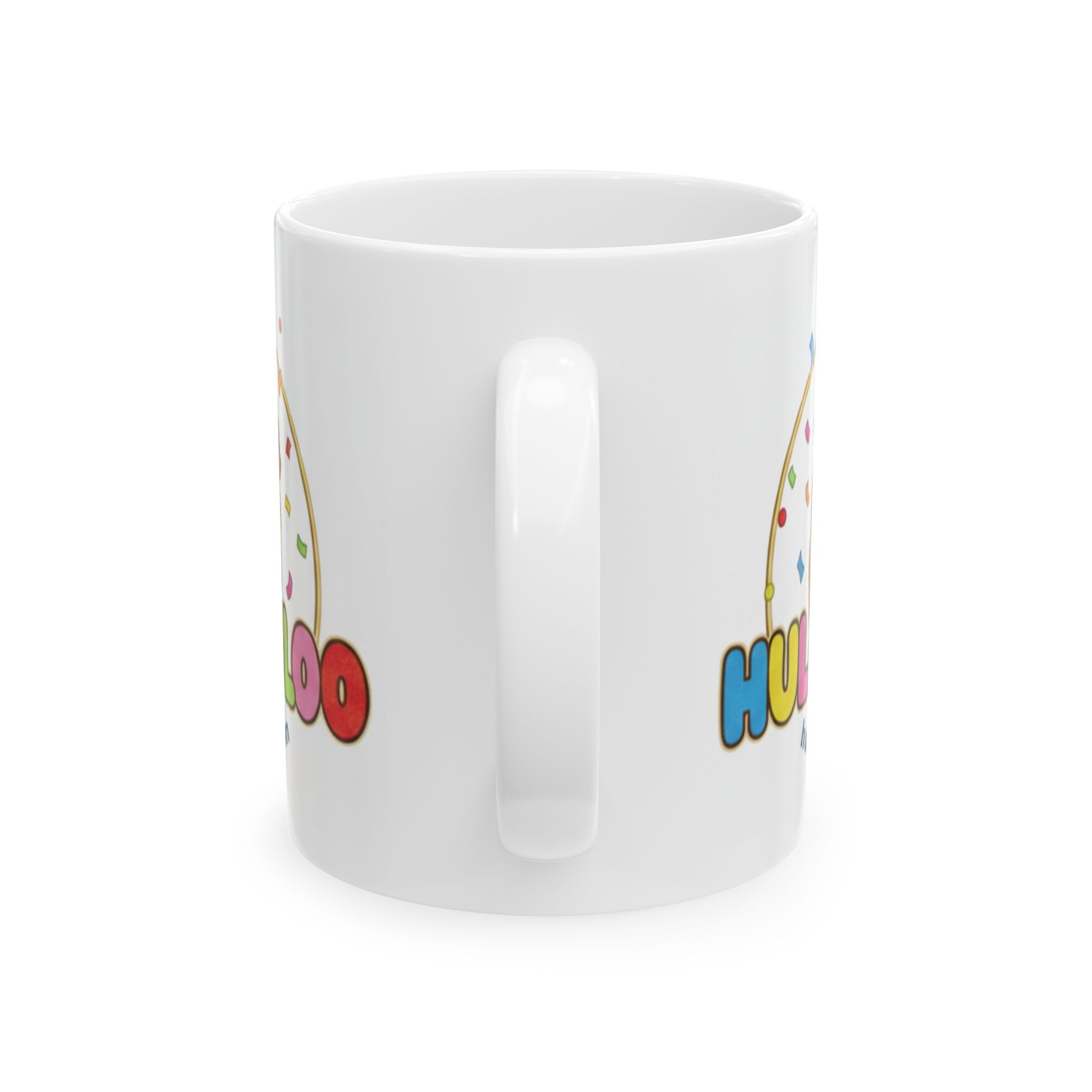 Hulabuloo Guinea Pig Mug — 2-Sided Logo Ceramic Coffee Cup (11oz, 15oz)